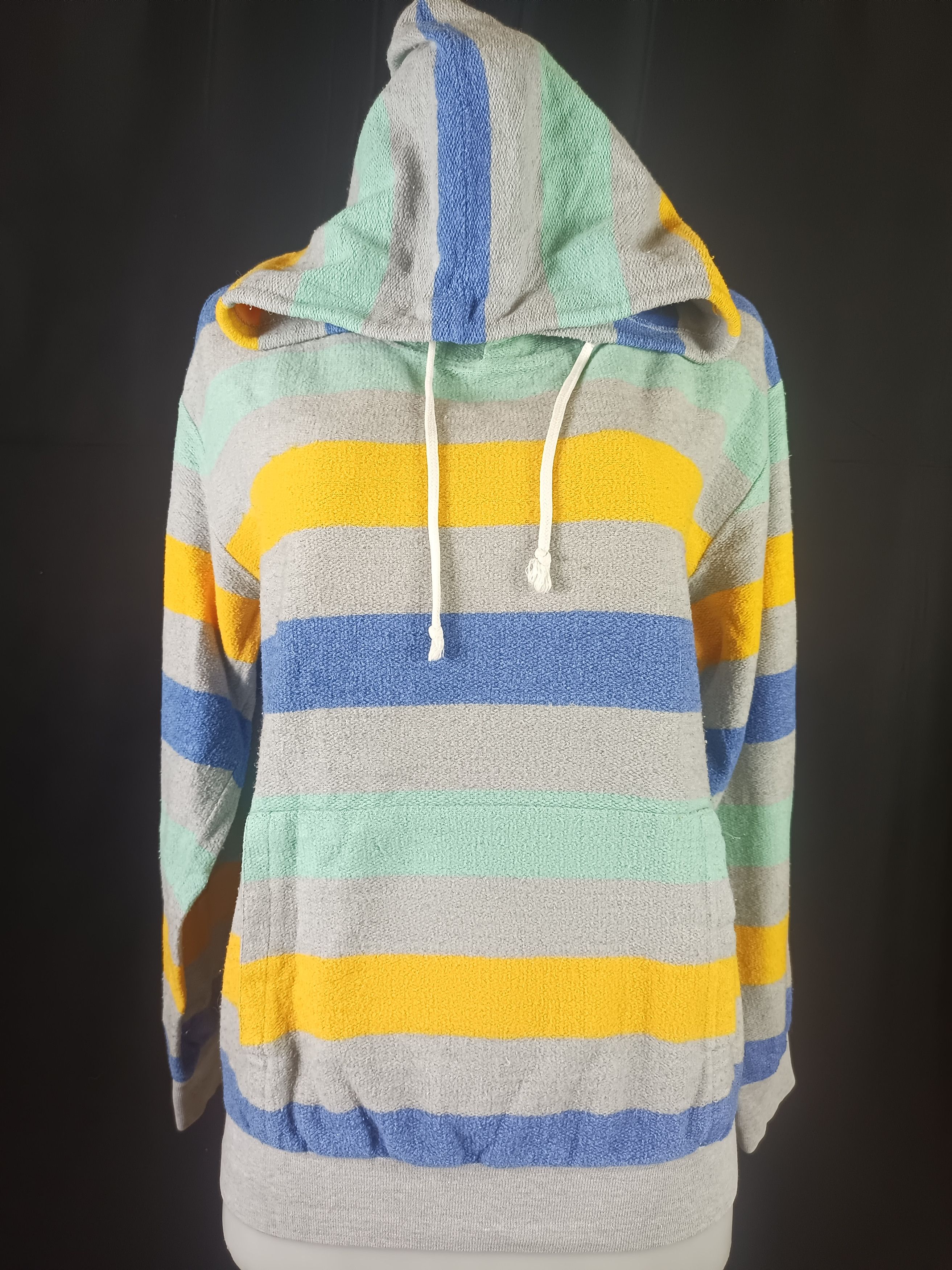 If Six Was Nine × Japanese Brand STOCKMAN Striped Hoodie Multicolor Size M / US 6-8 / IT 42-44 - 21 Thumbnail