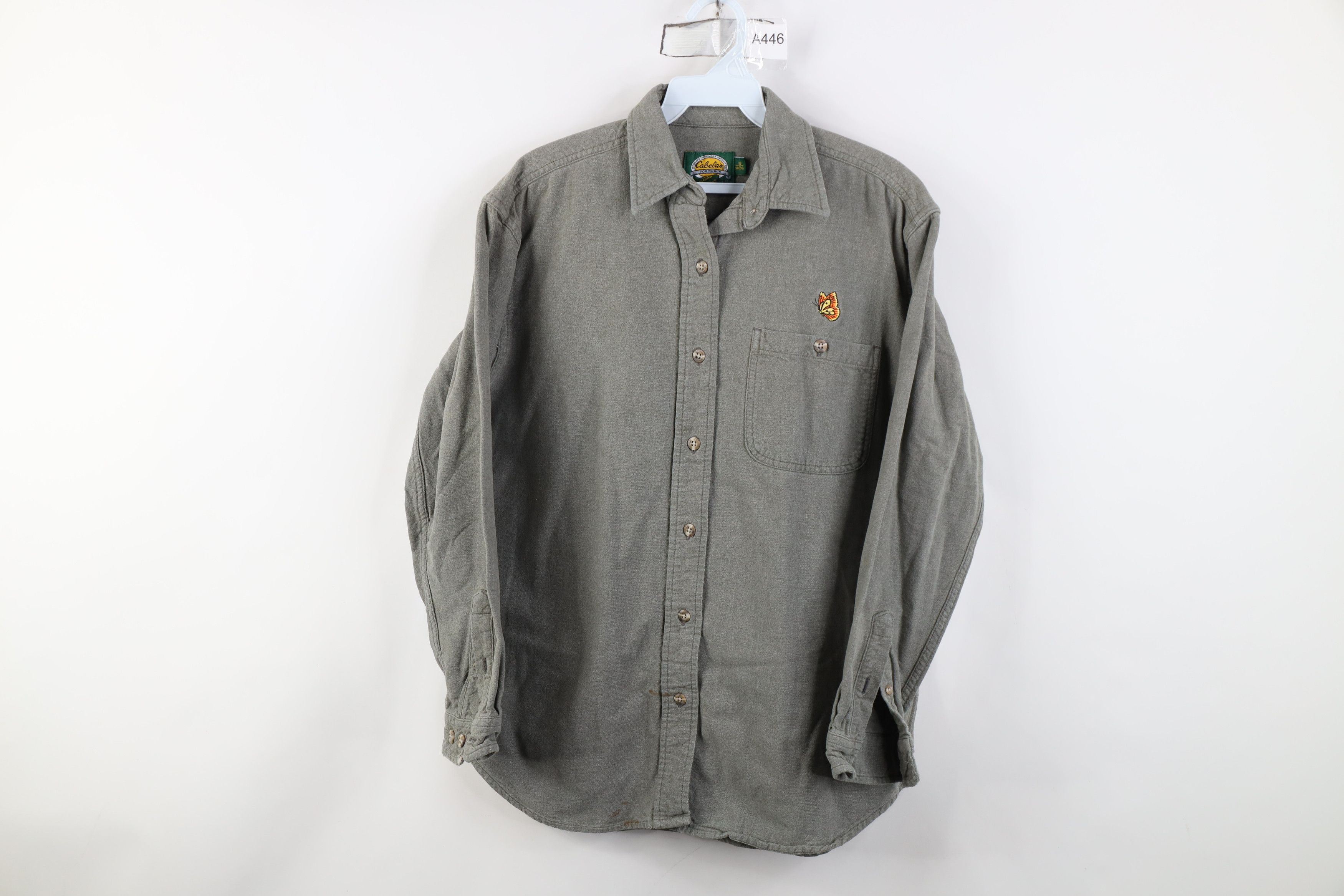 Cabelas Vintage 90s Cabelas Butterfly Chamois Cloth Button Shirt Size US S / EU 44-46 / 1 - 1 Thumbnail