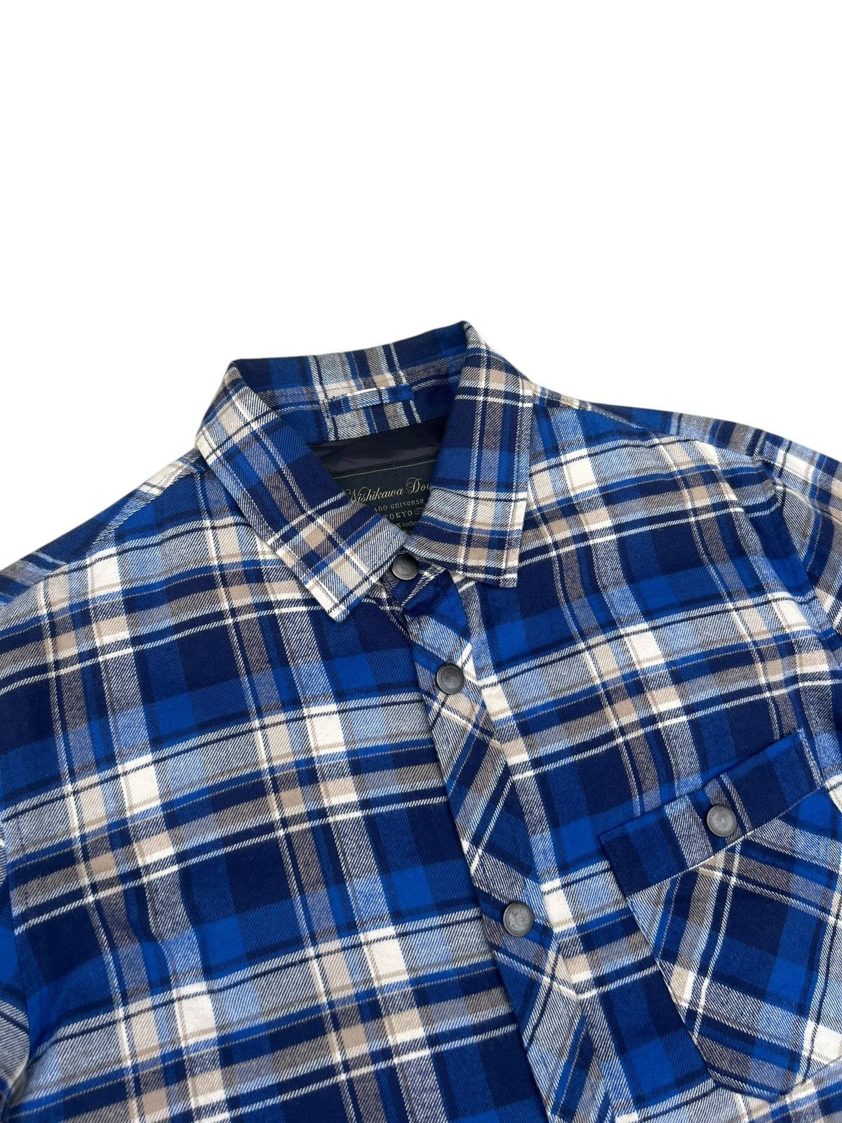 Full Count & Co. Nishikawa Down Feather Flannel Jacket Shirt Size US M / EU 48-50 / 2 - 5 Thumbnail