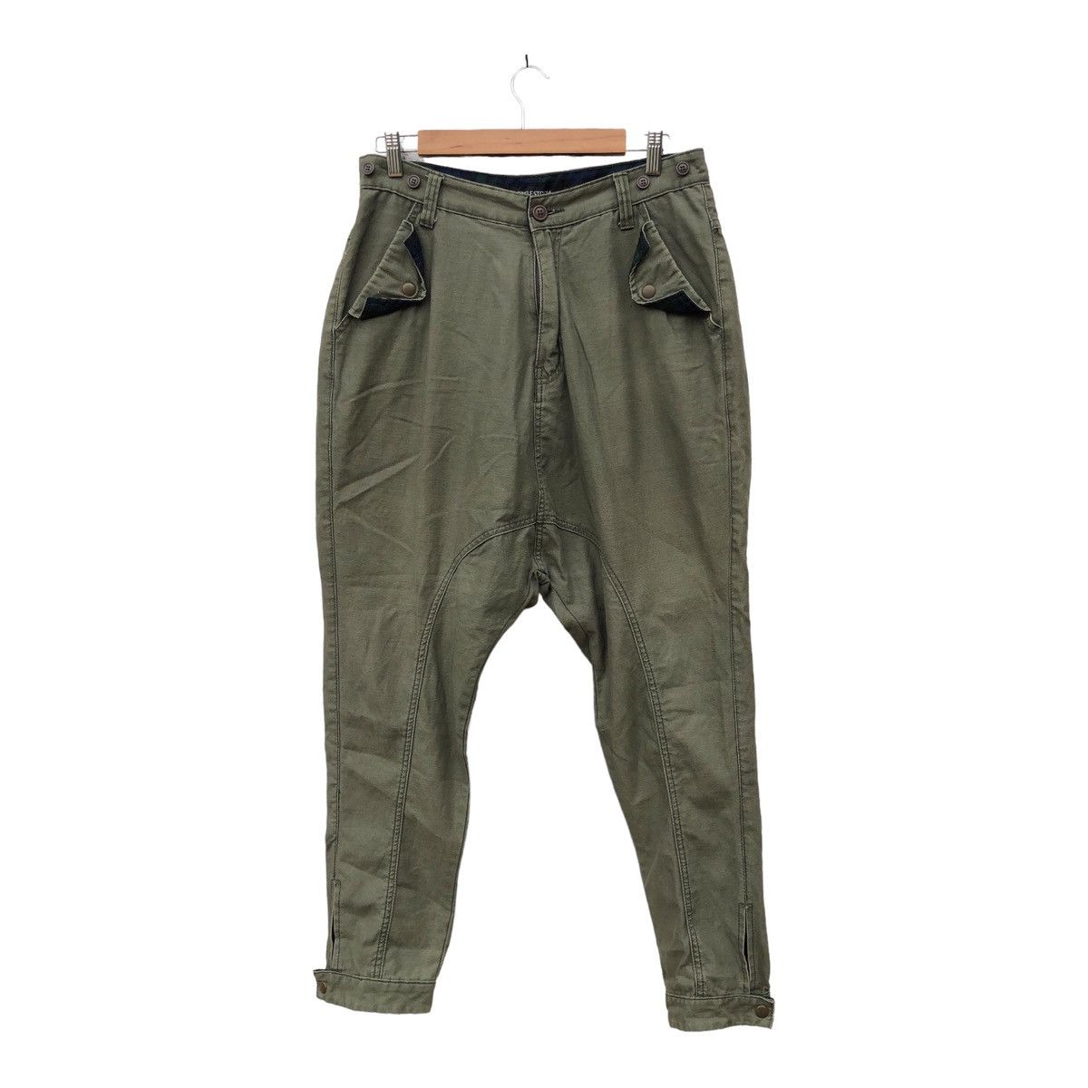 image of Harem Pants Jungle Storm Army in Green, Men's (Size 32)