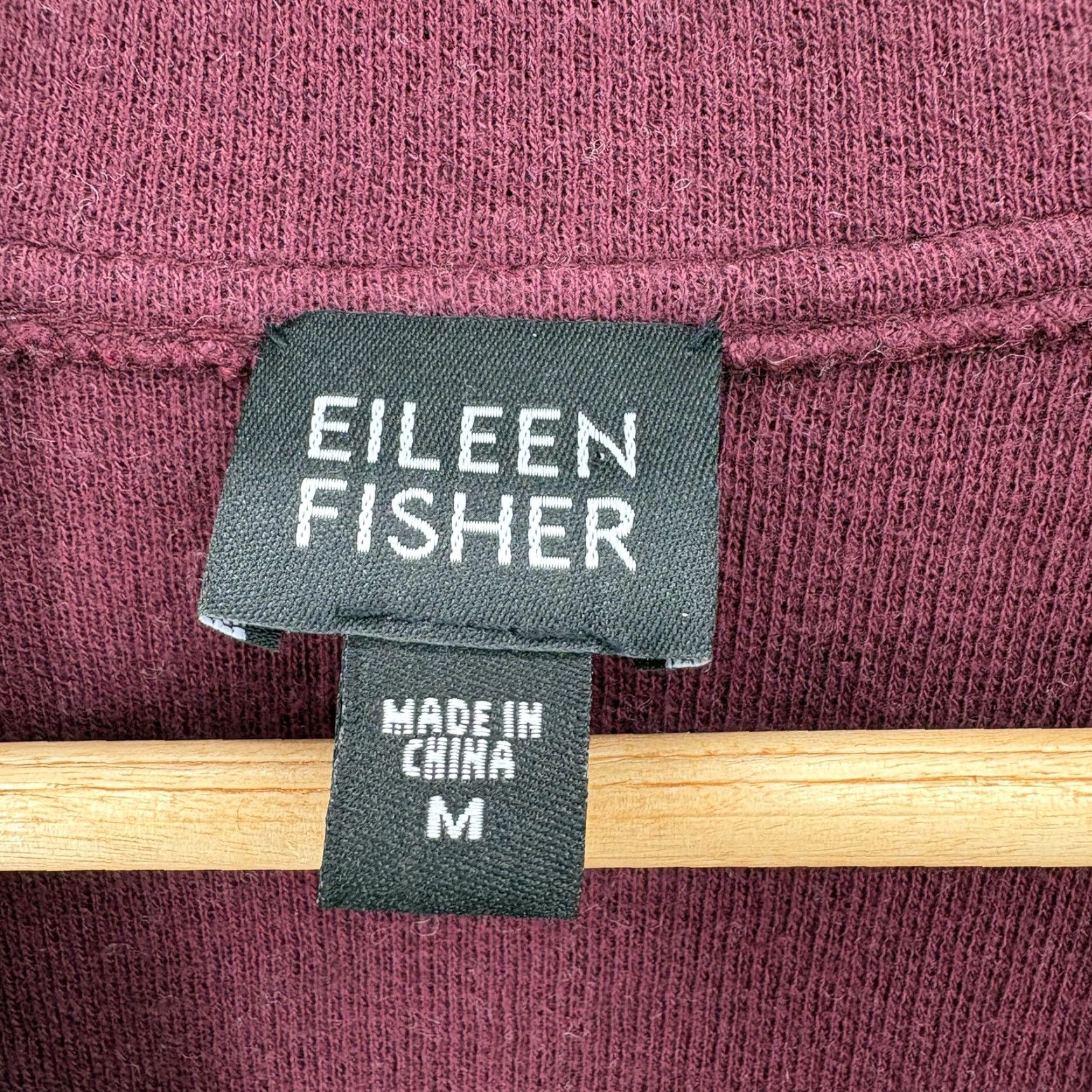 Eileen Fisher Eileen Fisher Cardigan Sweater Womens Medium Red V-Neck Knit Wool Blend Cotton Knitwear with Pockets Button Size M / US 6-8 / IT 42-44 - 4 Thumbnail