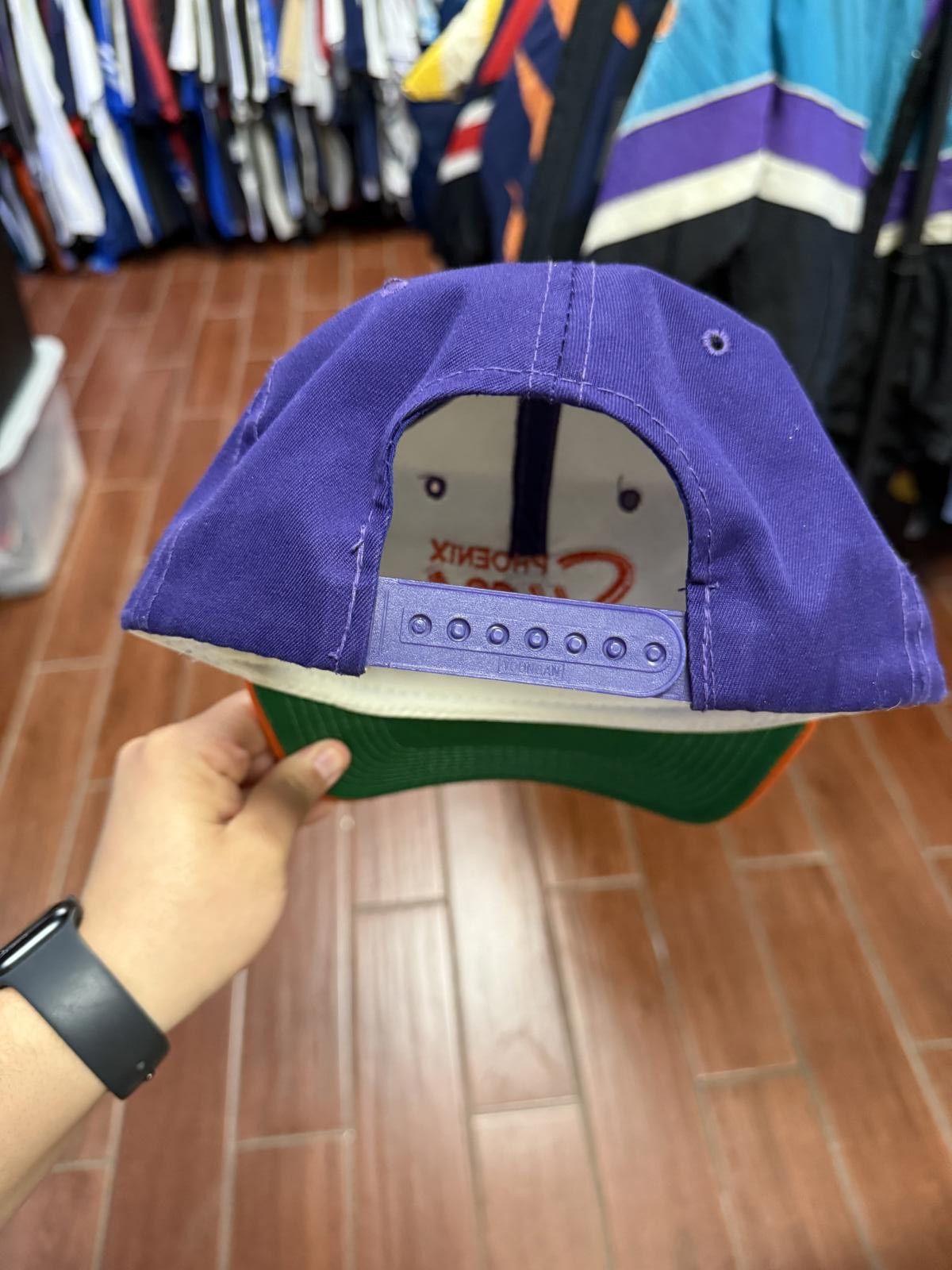 Sports Specialties 90's Vintage Phoenix Suns Double Line Script Snapback Hat Size ONE SIZE - 5 Thumbnail
