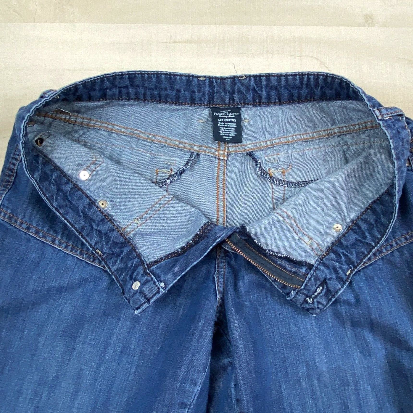 Faded Glory Faded Glory Womens Bootcut Jeans Medium Wash Petite 12 Blue Size 34" / US 12 / IT 48 - 3 Thumbnail