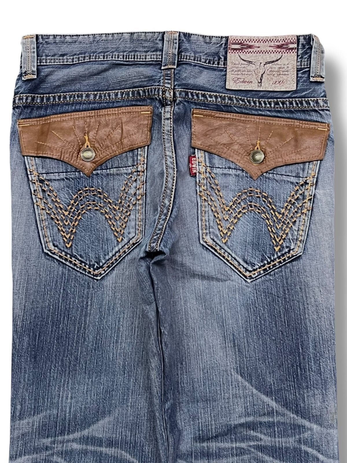 Edwin Bootcut Vintage Edwin 431 Japan - Faded, Distressed Jeans Size US 34 / EU 50 - 5 Thumbnail