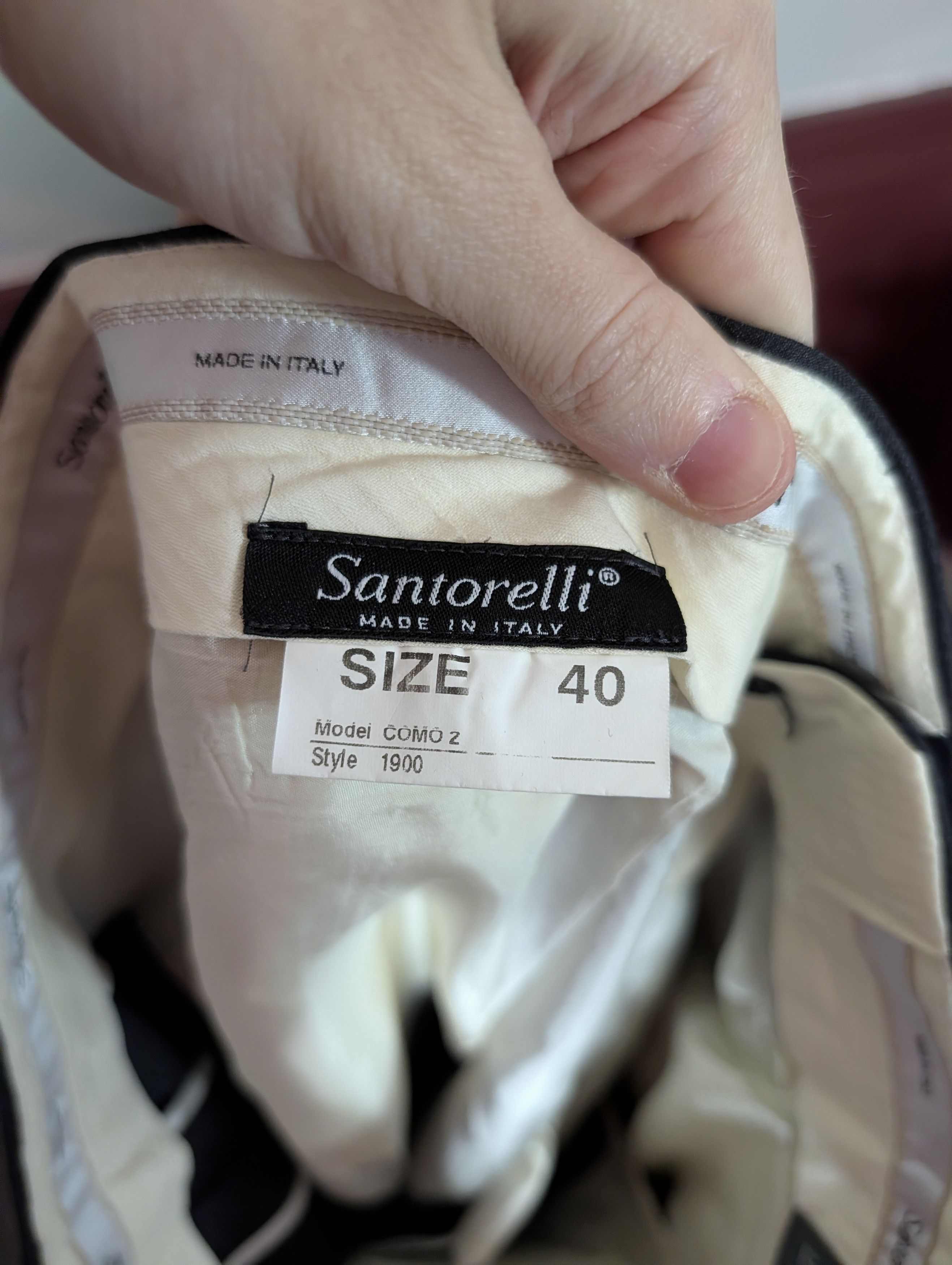 Santorelli Charcoal gray Como 2 cuffed pleated wool dress pants Size US 40 / EU 56 - 10 Thumbnail