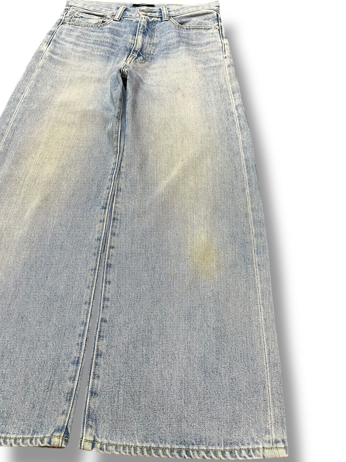 Journal Standard Vintage Journal Standard Baggy Wide Leg Faded Denim Size US 29 - 4 Thumbnail