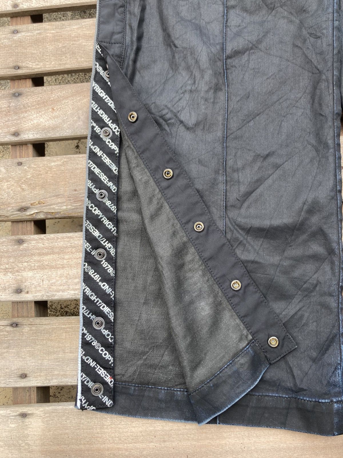 Diesel Diesel Black Cowhide Leather Baggy Pants Size US 28 / EU 44 - 8 Thumbnail
