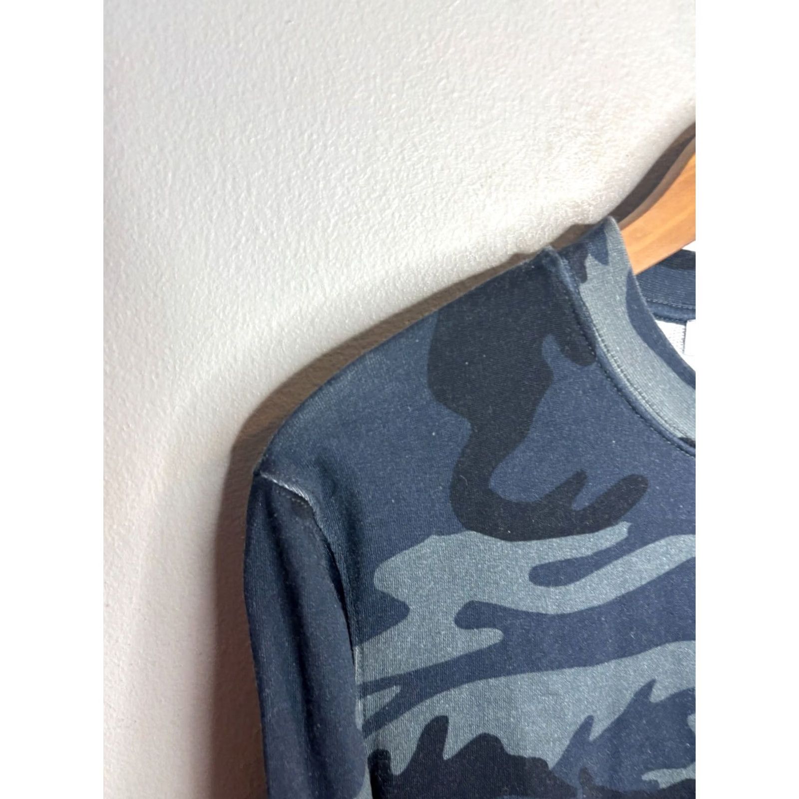 Sandro Sandro Crew Neck Pullover Camouflage Sweater Blue Mens S 4139 Size US S / EU 44-46 / 1 - 2 Thumbnail