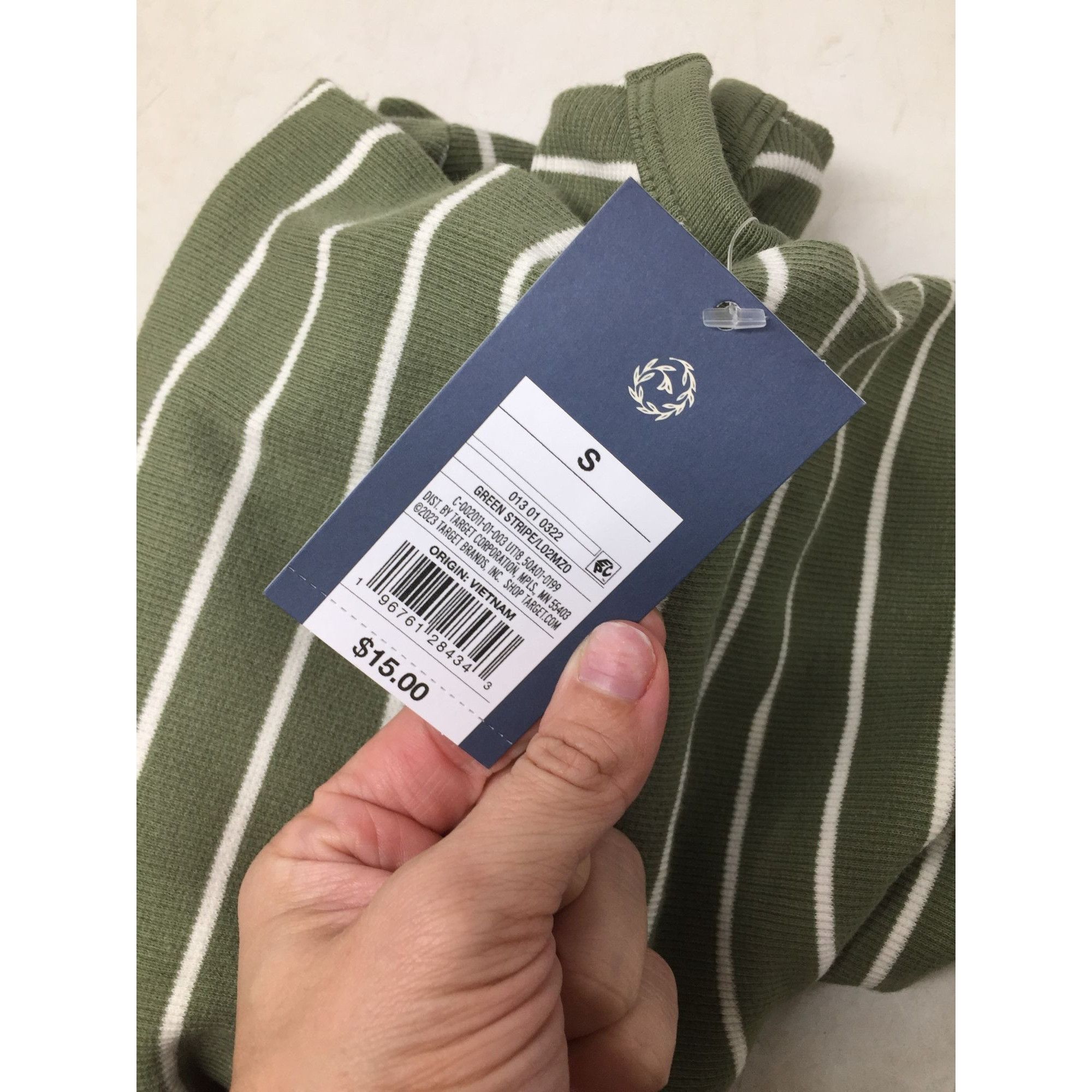 Other Women's Universal Thread Green and White Striped Long Sleeve Size S / US 4 / IT 40 - 5 Thumbnail