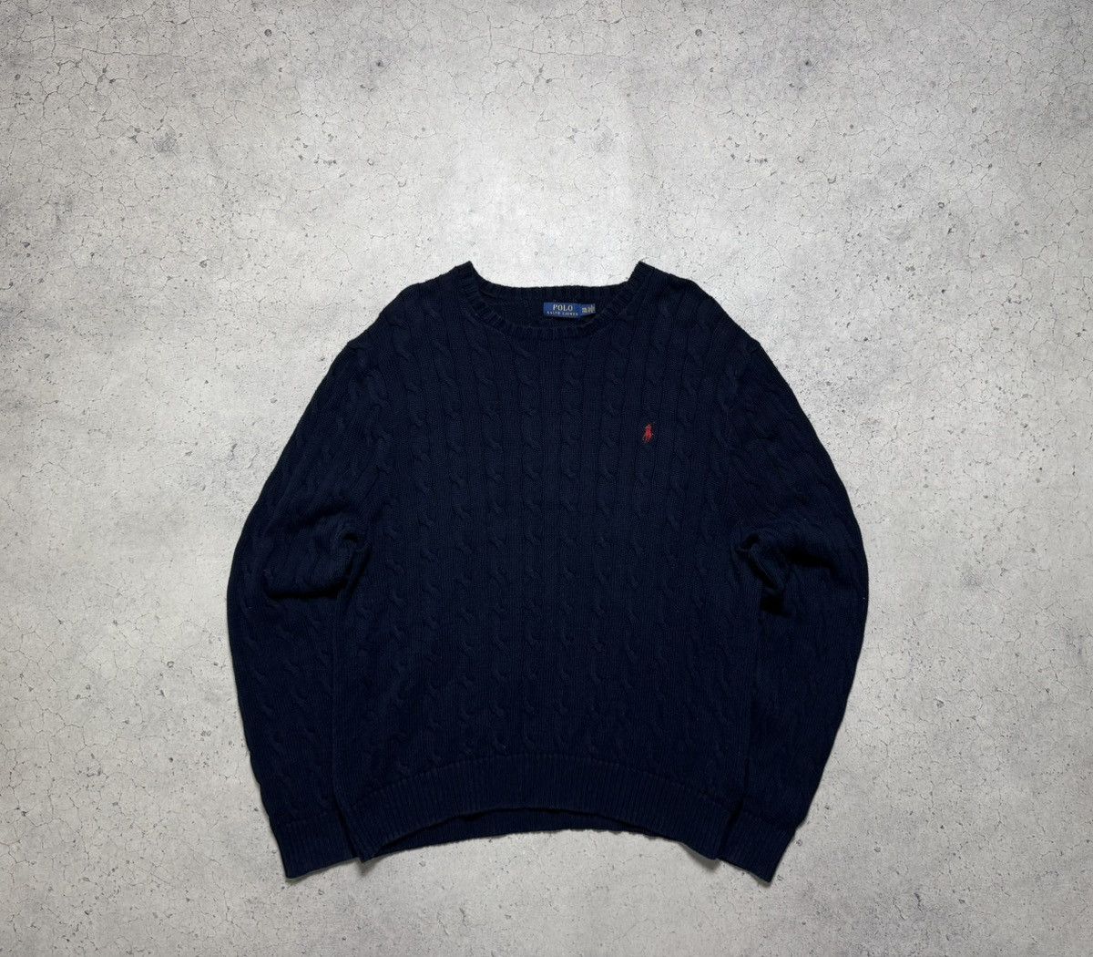 Polo Ralph Lauren Polo Ralph Lauren Navy Cable Knit Sweater PRL Size XXL Size US XXL / EU 58 / 5 - 2 Thumbnail