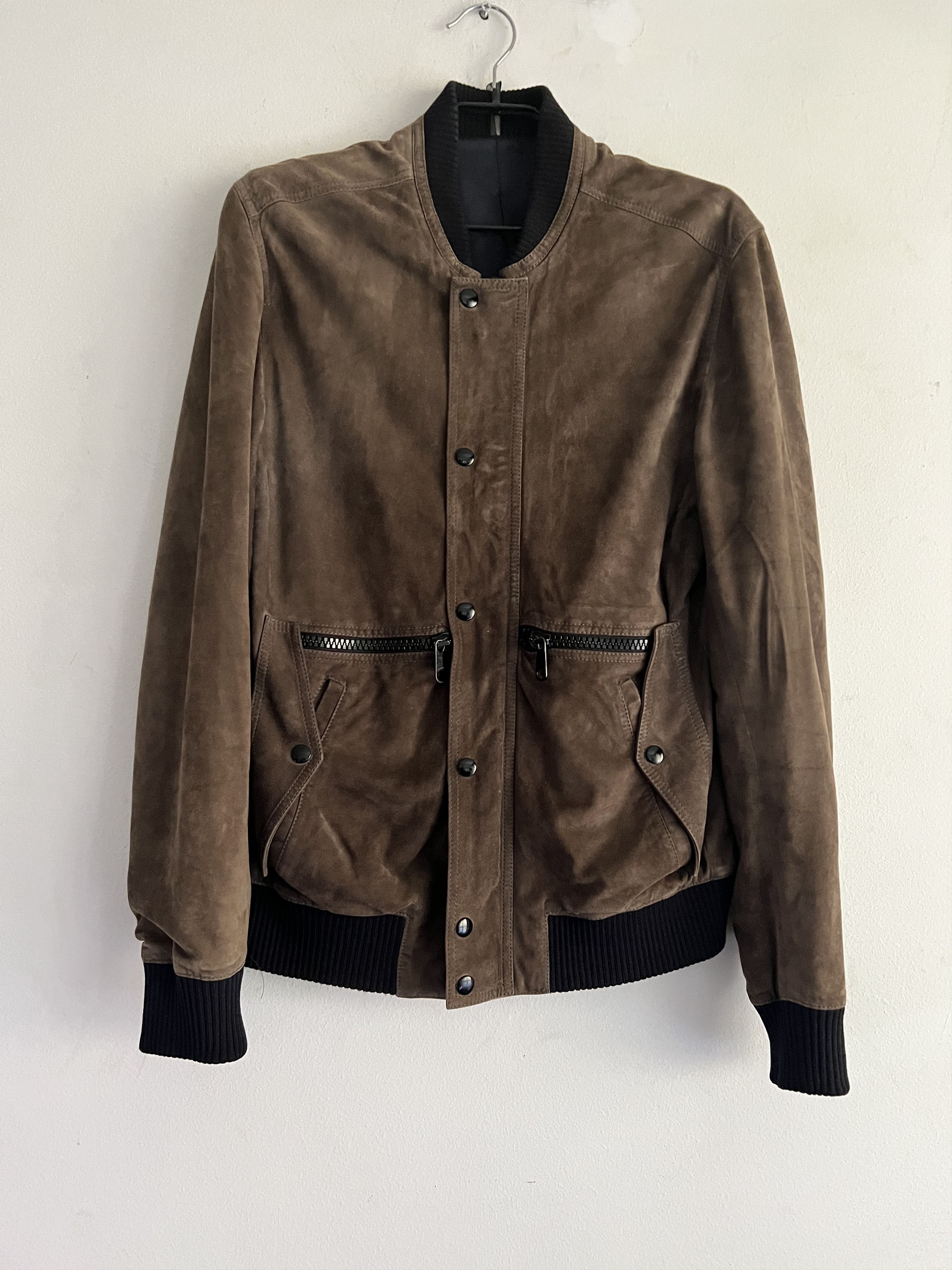 Dior × Hedi Slimane Suede Bomber Jacket Size US M / EU 48-50 / 2 - 2 Thumbnail