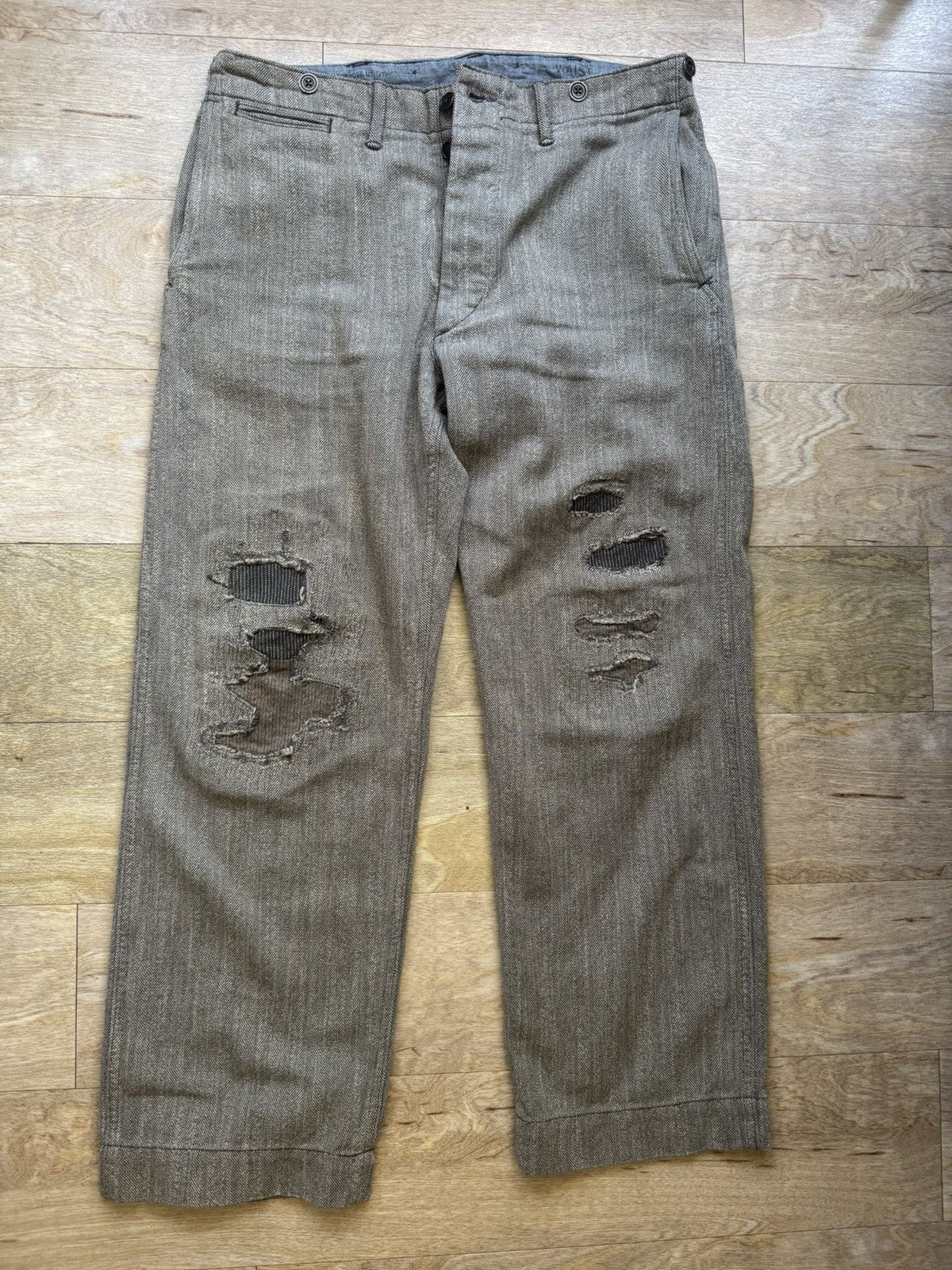 RRL Ralph Lauren Vintage RRL Ralph Lauren Herringbone Twill Field Pant Size US 32 / EU 48 - 3 Thumbnail