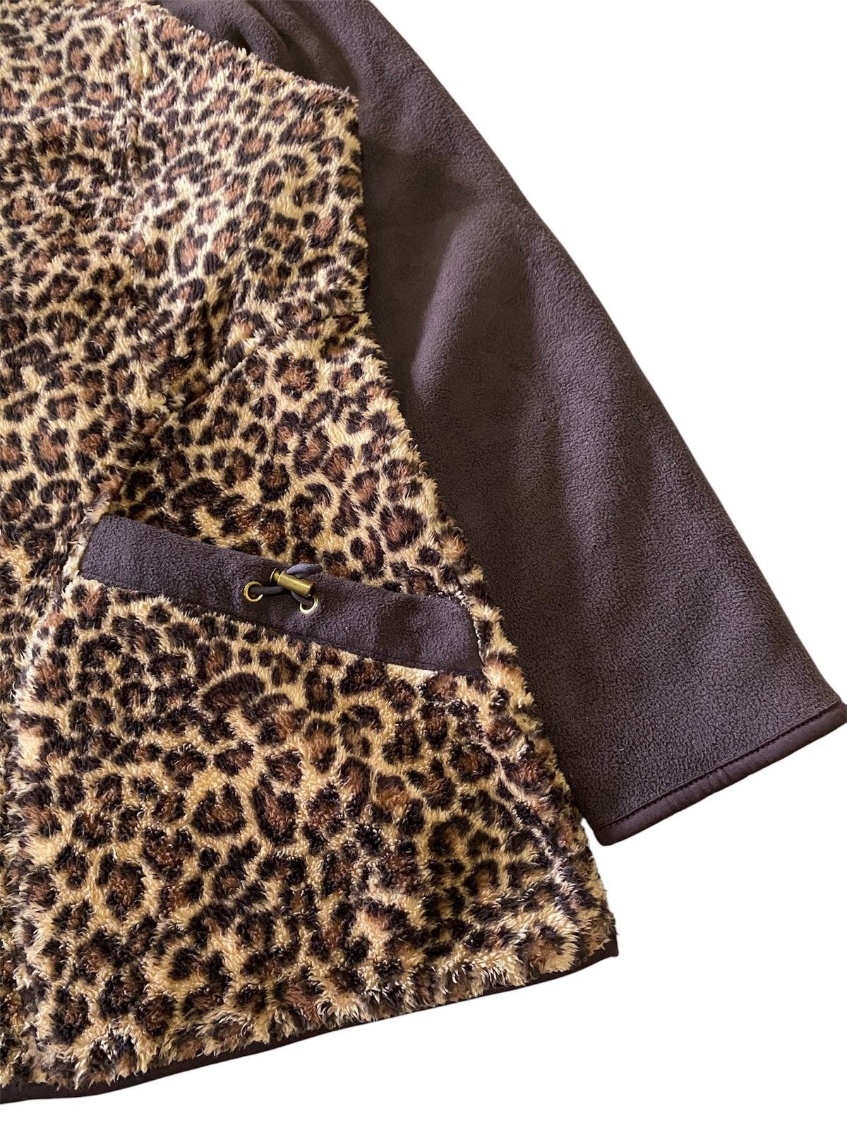 Vintage Fur Crocodile Leopard Sherpa Fleece Jacket Y2K Cozy Outer Size ONE SIZE - 6 Thumbnail