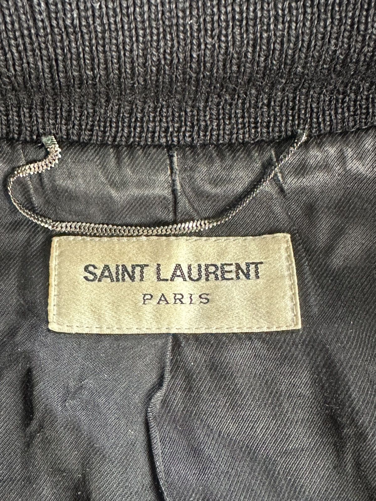 Saint Laurent Paris 2017 heavyweight saint laurent teddy jacket wool black 44IT Size US S / EU 44-46 / 1 - 6 Thumbnail