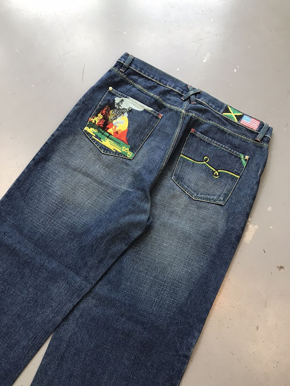 LRG × Vintage Vintage LRG crazy sunset embroidered denim Size US 38 / EU 54 - 10 Thumbnail