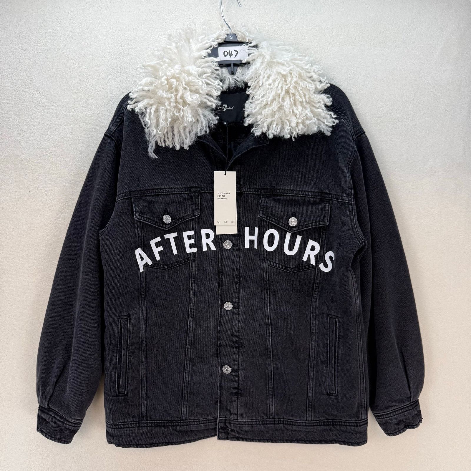 7 For All Mankind 7 FOR ALL MANKIND X AFTERHOURS WOMEN'S SMALL QUILTED DENIM Size S / US 4 / IT 40 - 1 Thumbnail