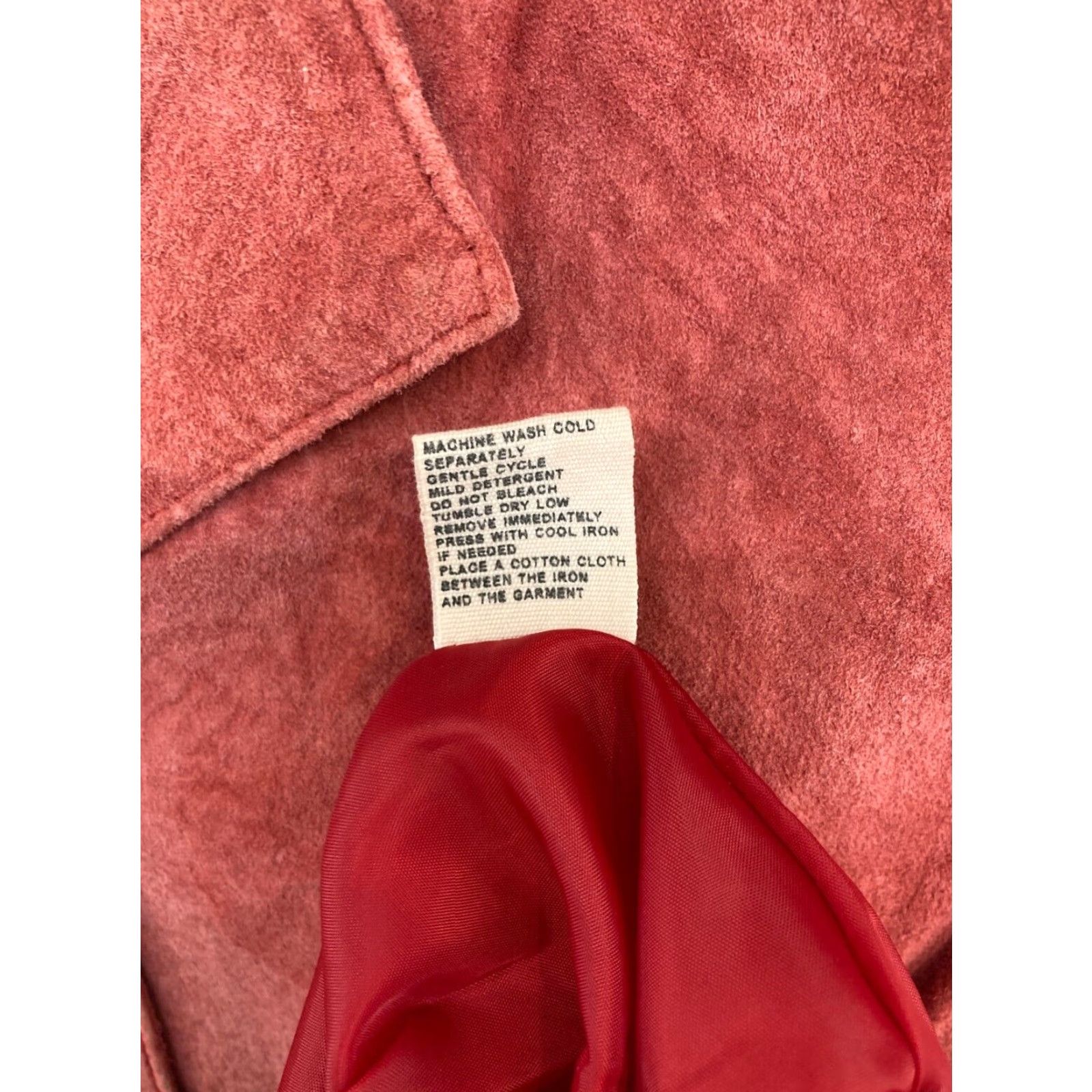 Vintage Leather Jacket Womens Medium Red Button Up 90s Vintage? Size M / US 6-8 / IT 42-44 - 6 Thumbnail