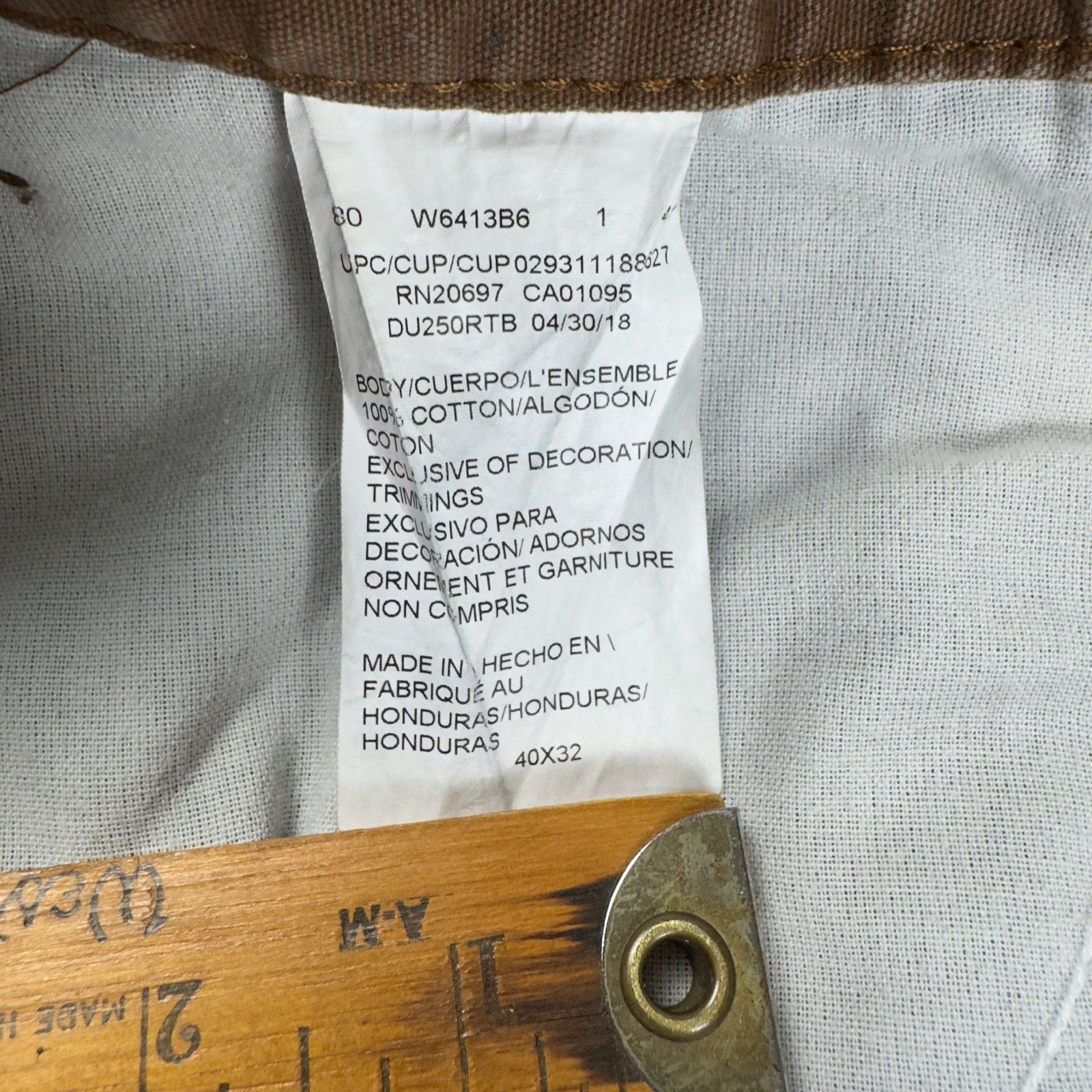 Dickies Dickies Carpenter Pants Men’s 40x32 Brown Workwear Relaxed Size US 41 - 6 Thumbnail