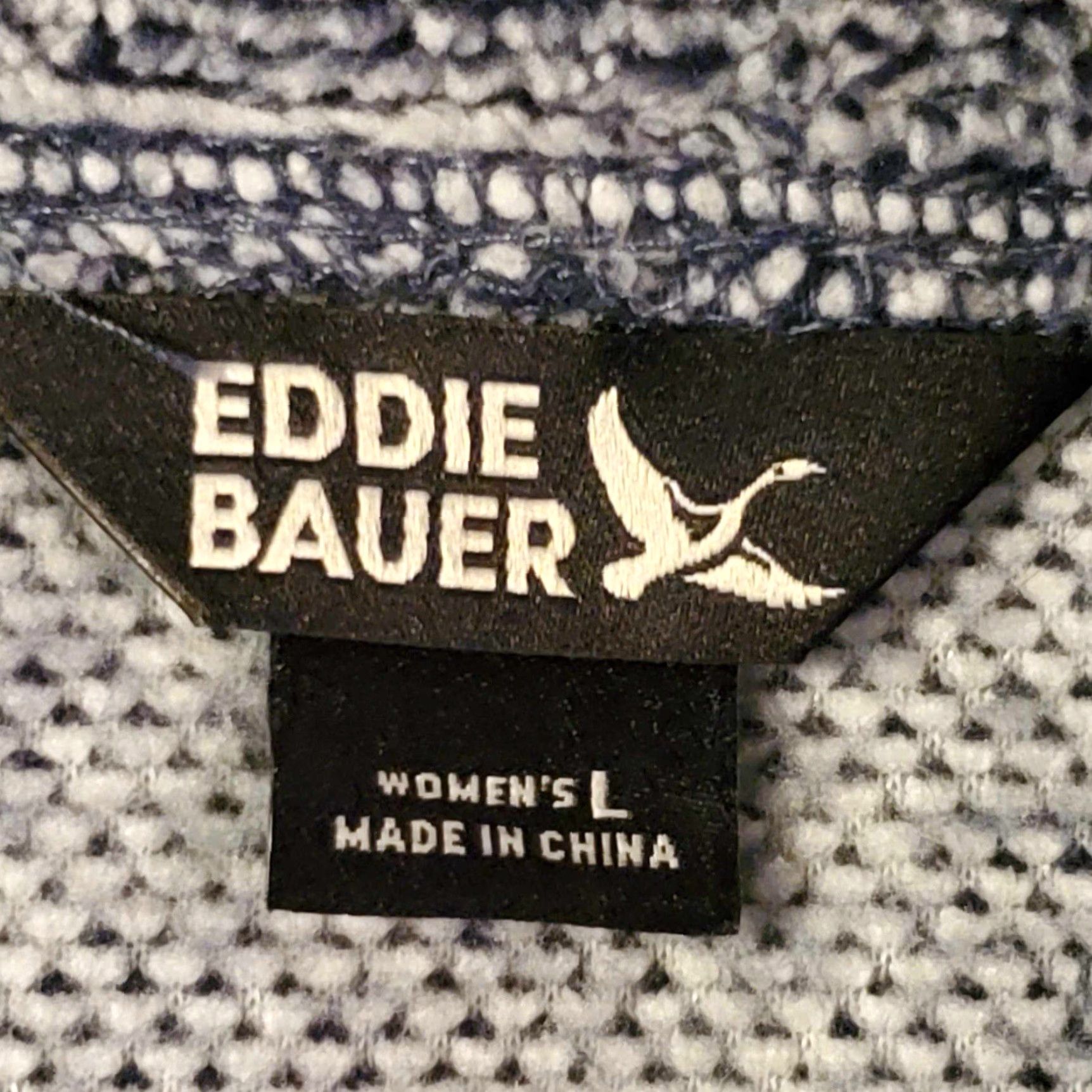 Eddie Bauer Eddie Bauer Womens Knitted Henley Sweater L Blue Casual Shirt (Size L) Mens? Wait. Size L / US 10 / IT 46 - 2 Thumbnail