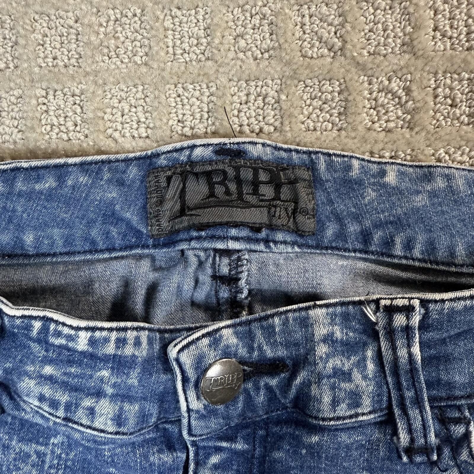 Tripp NYC Tripp NYC Acid Wash Skinny Jeans 29x31 Size 29" - 2 Thumbnail