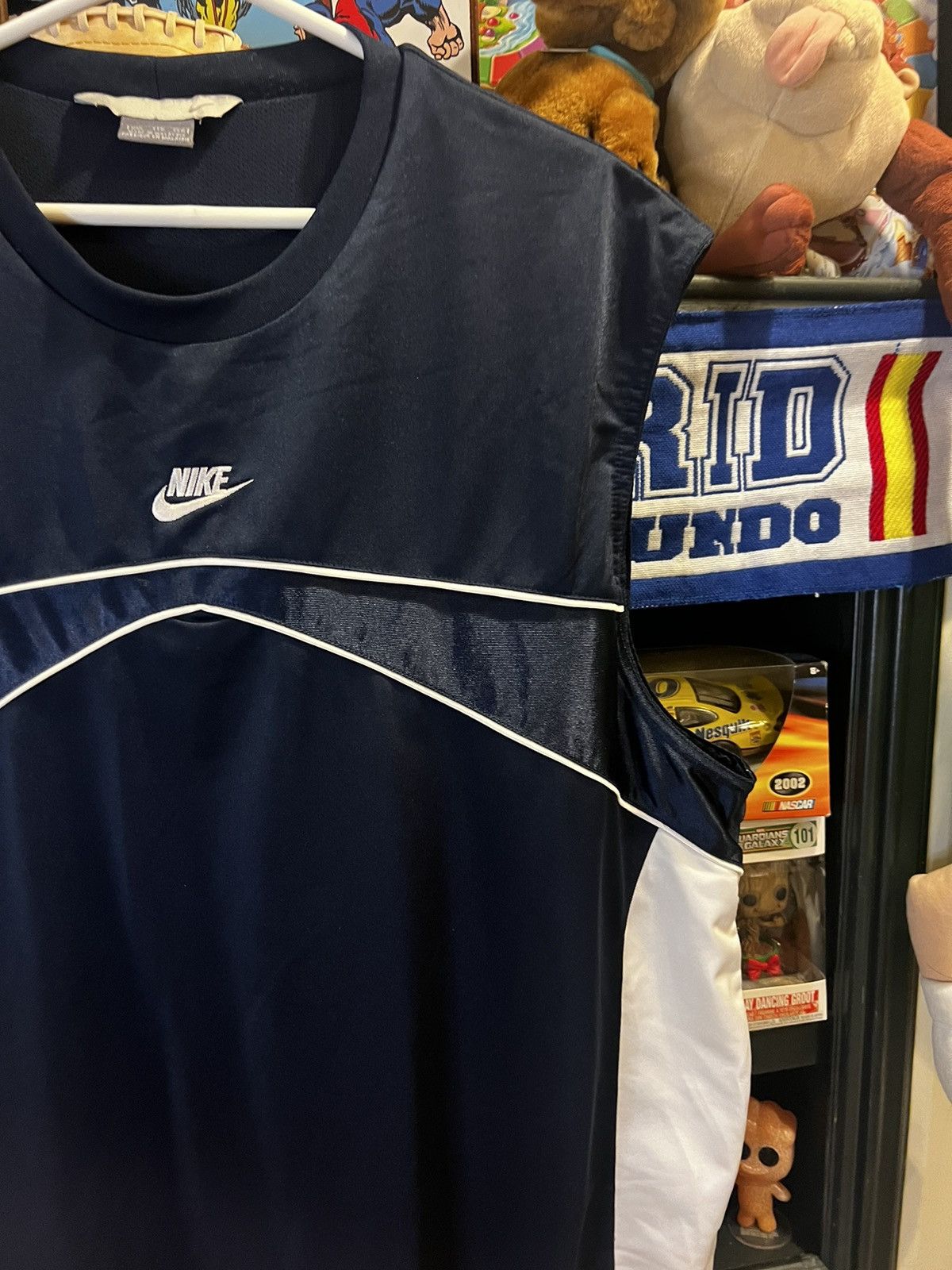 Nike × Vintage Vintage Nike Center Swoosh Sleeveless Tee Size US XXL / EU 58 / 5 - 3 Thumbnail