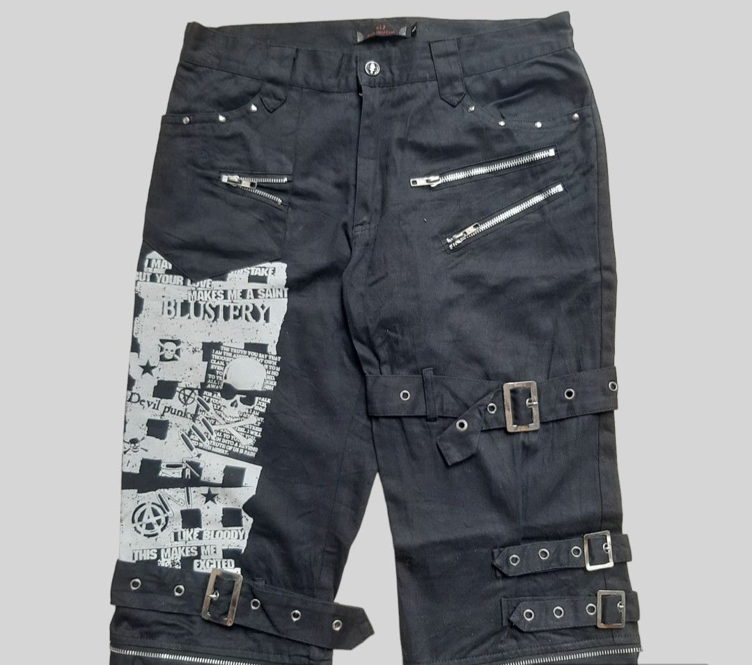 KMRii × Le Grande Bleu (L.G.B.) × Yasuyuki Ishii GLP gothic lolita & Punk bondage pants Size US 32 / EU 48 - 3 Thumbnail