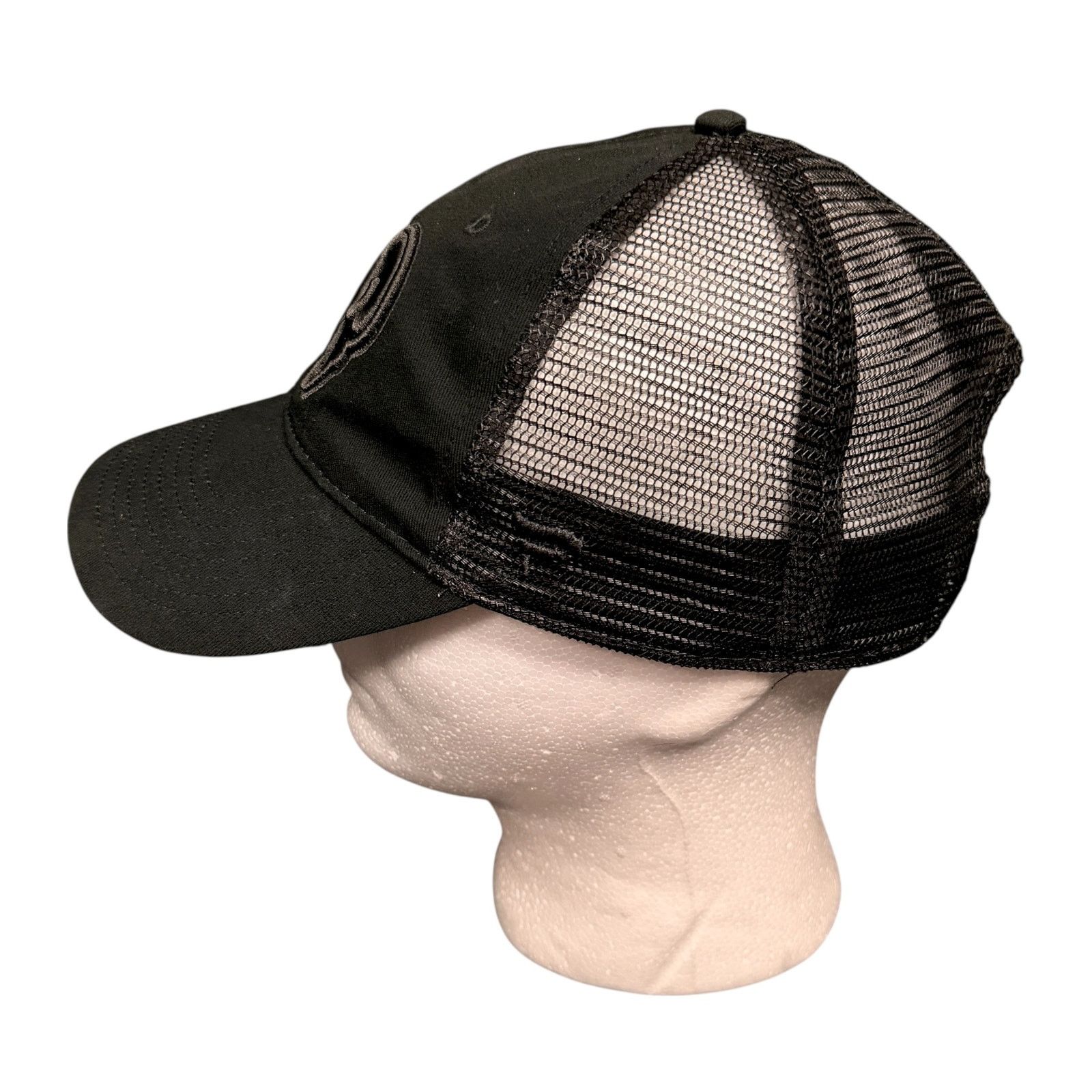 NFL LA Rams Triple Black NFL Pro Line Trucker Mesh Snapback Hat Size ONE SIZE - 2 Thumbnail