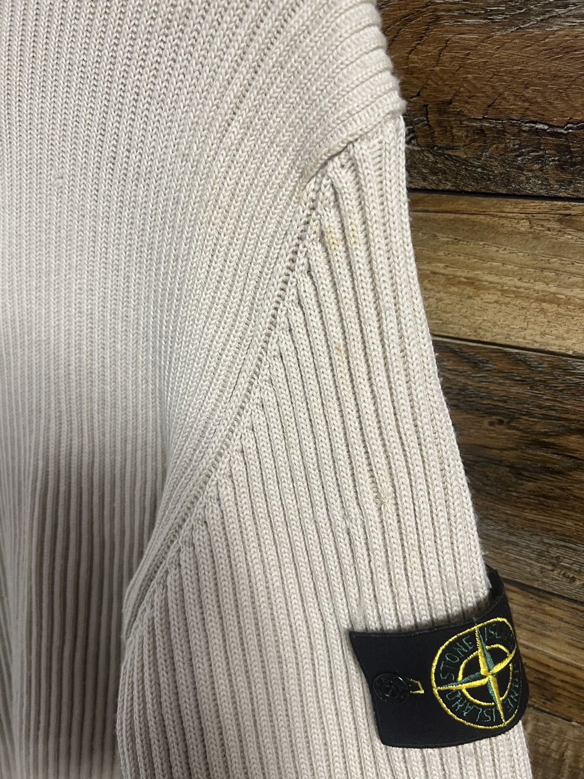 Stone Island STONE ISLAND Sweater Half Zip Wool Heavy Knit Vintage AW 03 Size US XL / EU 56 / 4 - 11 Thumbnail