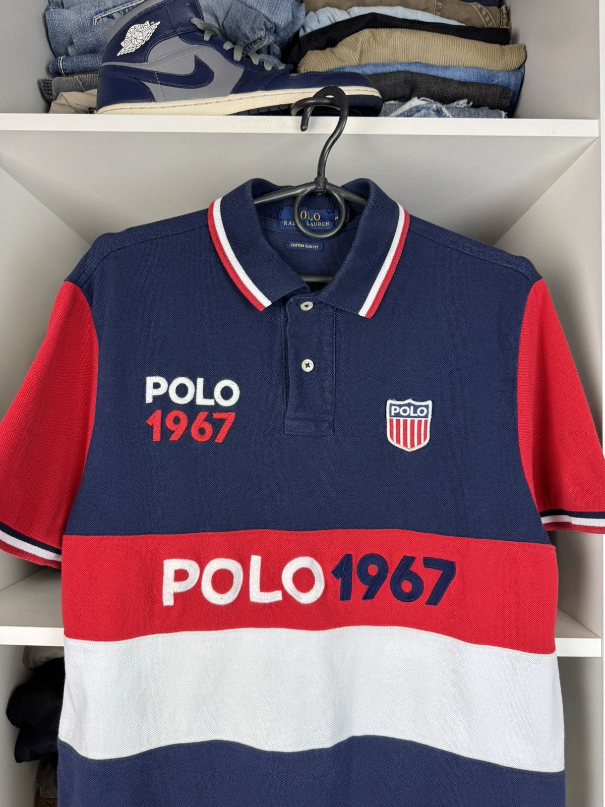 Polo Ralph Lauren Polo Ralph Lauren 1967 Shield Polo T-shirt Size US M / EU 48-50 / 2 - 2 Thumbnail