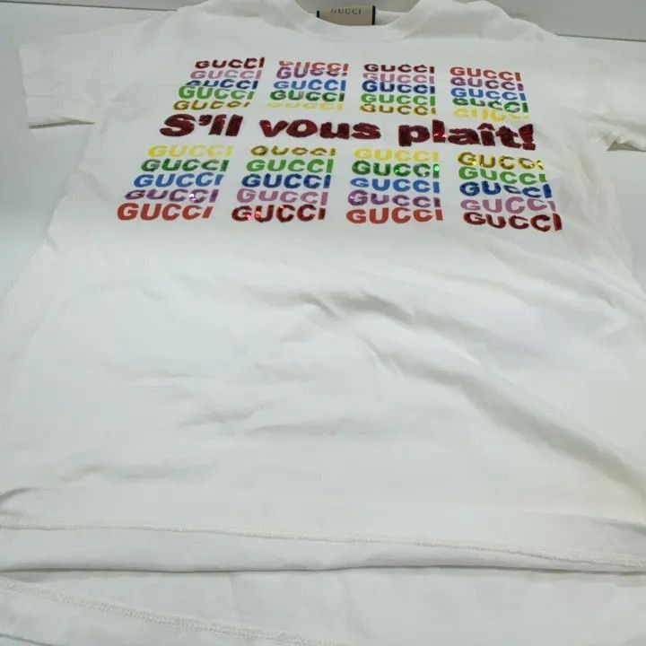 Gucci Gucci Logo Print Loose Fit T-Shirt-2507 Size XS / US 0-2 / IT 36-38 - 4 Thumbnail