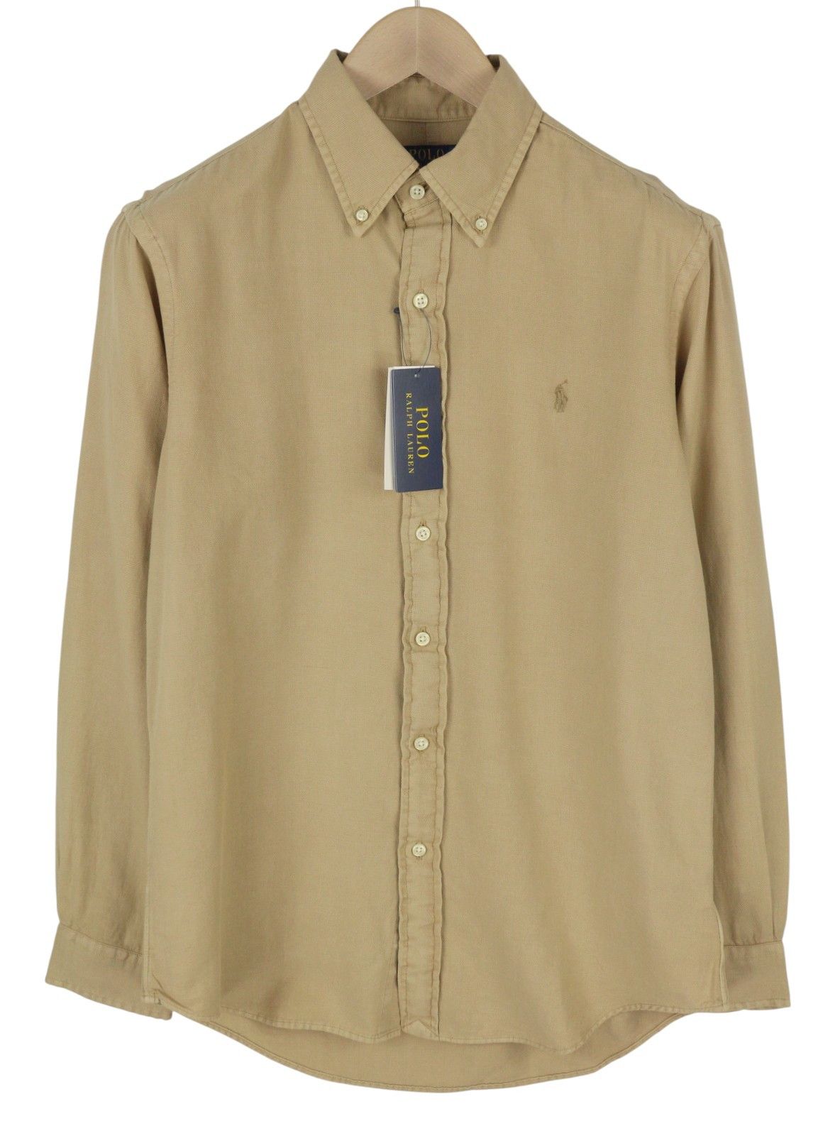 Ralph Lauren SURREY TAN M Brown Button-Down Neck Custom Fit 87026 Size US M / EU 48-50 / 2 - 1 Thumbnail