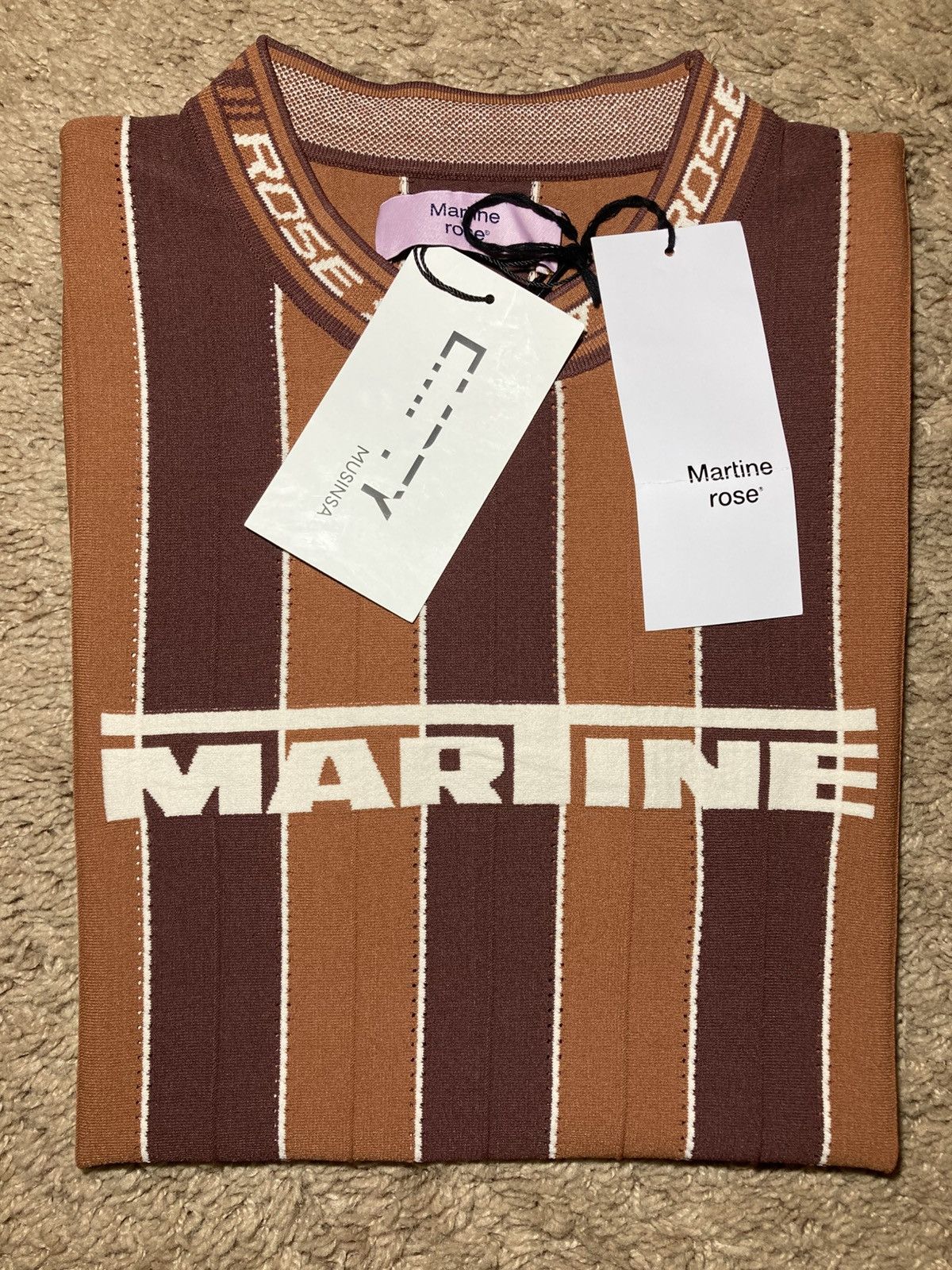 Martine Rose New SS25 Martine Rose Logo Sport Tight Shirt Gym 2025 MR Size US S / EU 44-46 / 1 - 1 Thumbnail