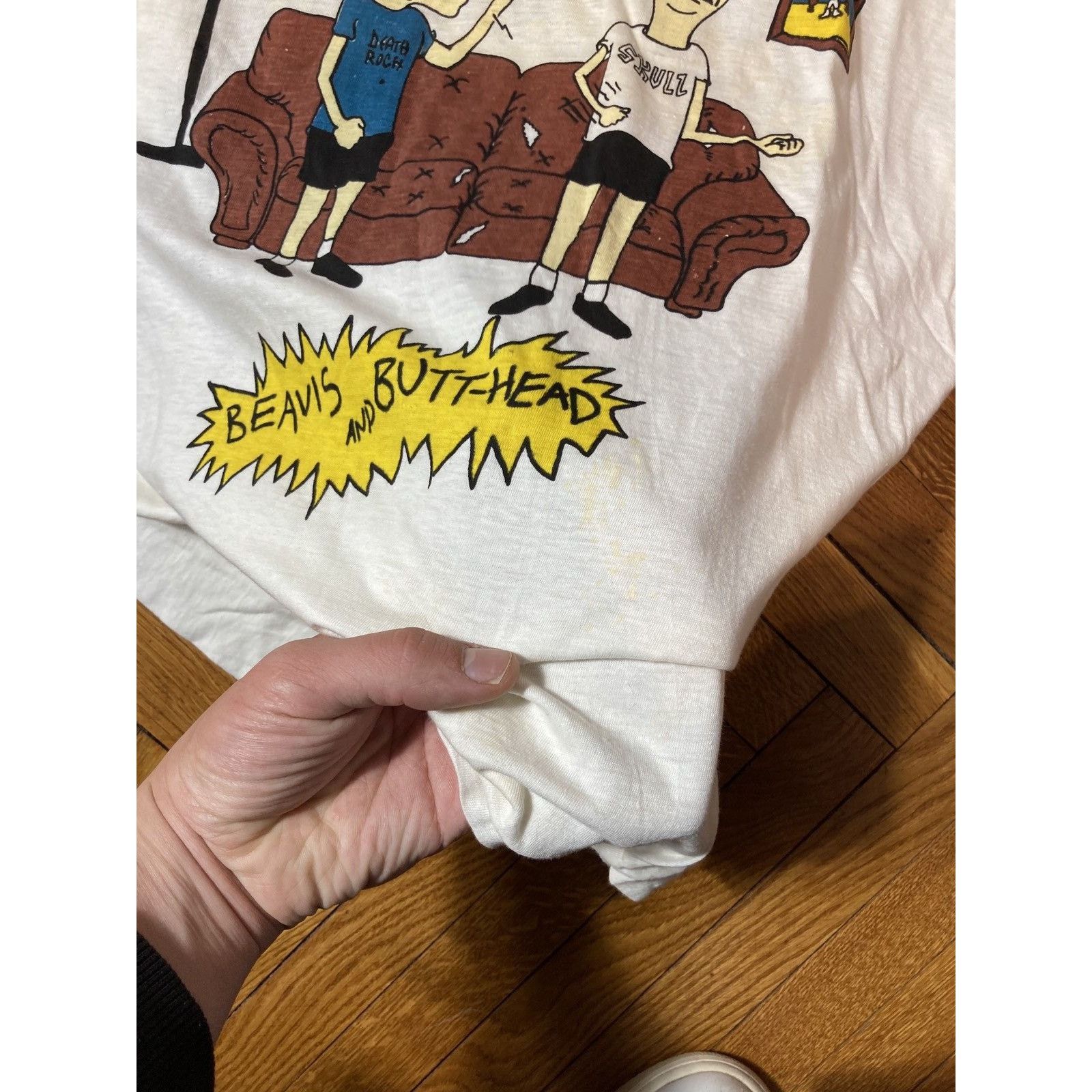 Mtv × Vintage Vintage 90s MTV Beavis and Butthead Huh Huh Huh tee Size US S / EU 44-46 / 1 - 4 Thumbnail