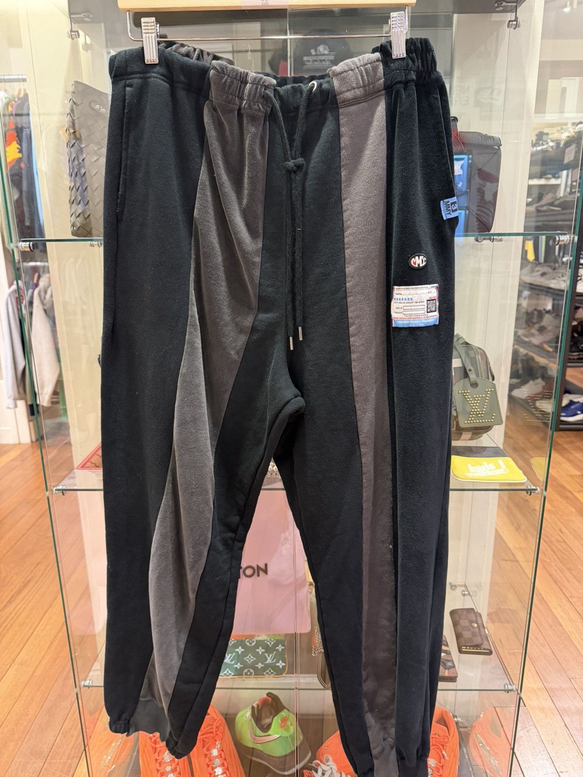 Maison MIHARA YASUHIRO Maison Mihara Yasuhiro Vertical Cut Switching Sweatpants Size US 34 / EU 50 - 1 Thumbnail
