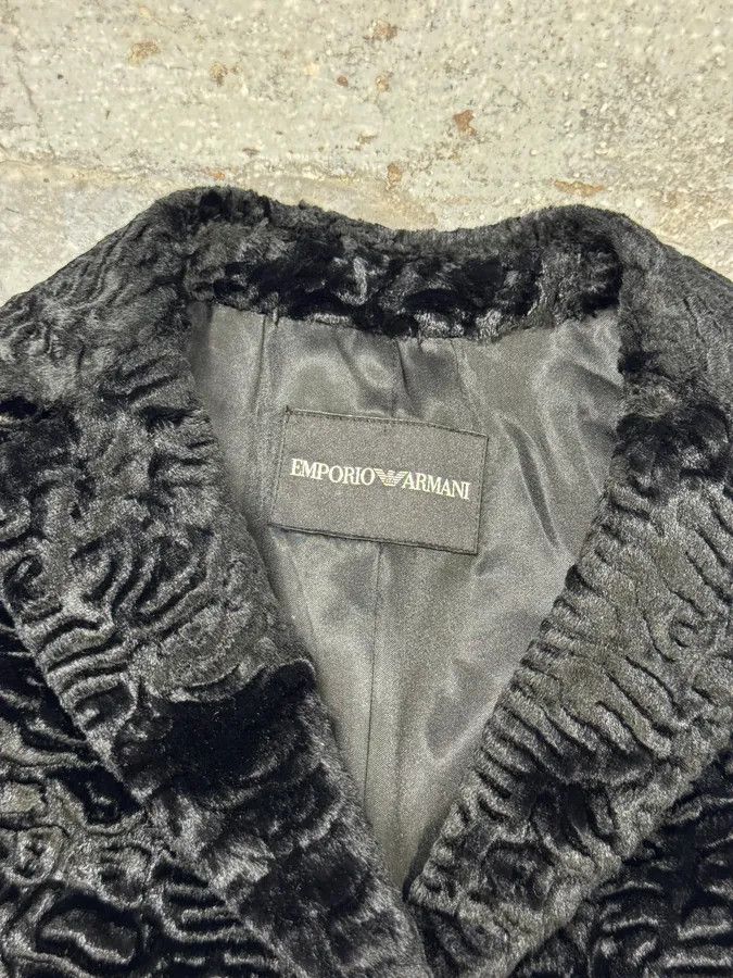 Emporio Armani AW2010 Emporio Armani Black Fur Long Coat Size S / US 4 / IT 40 - 5 Thumbnail