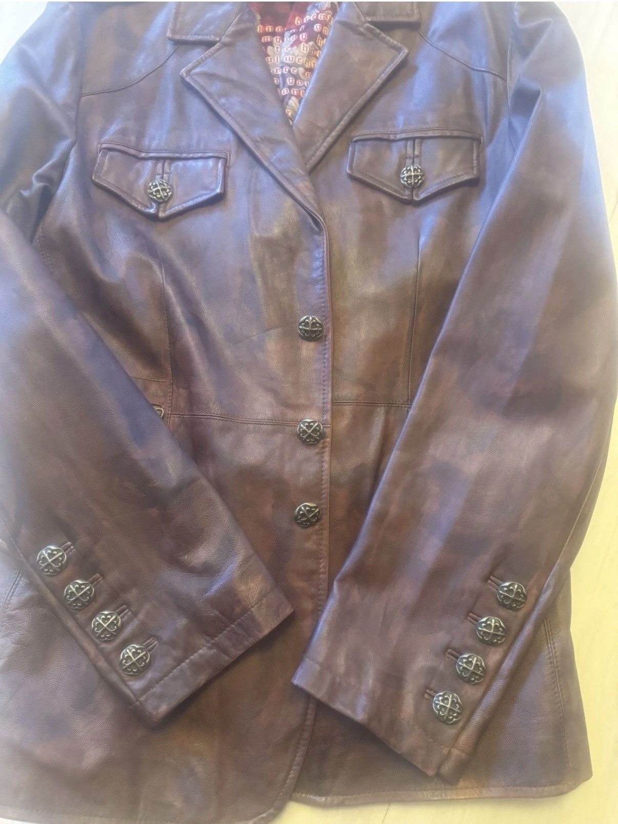 Other Royal Underground Rare Jacket Brn Leather Lining Nikki Sixx Size US L / EU 52-54 / 3 - 4 Thumbnail