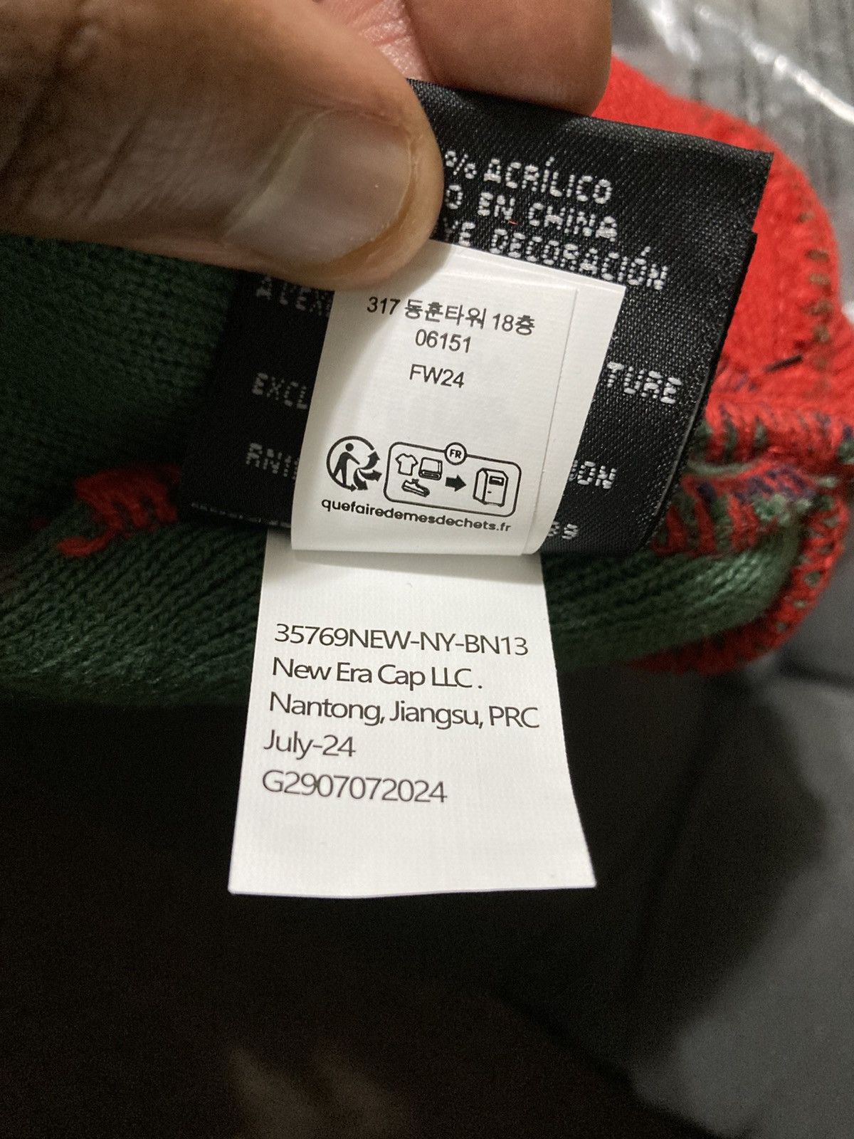 Supreme Supreme New Era Logo Beanie Multicolor Size ONE SIZE - 9 Thumbnail
