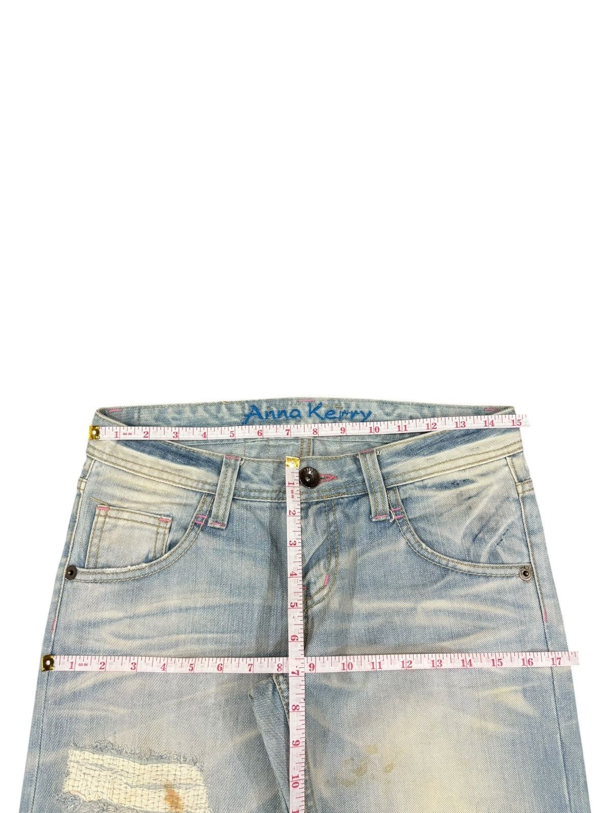 Japanese Brand Vintage Japanese Sashiko Distressed Spiral Leg Flare Jeans Size US 30 / EU 46 - 11 Thumbnail