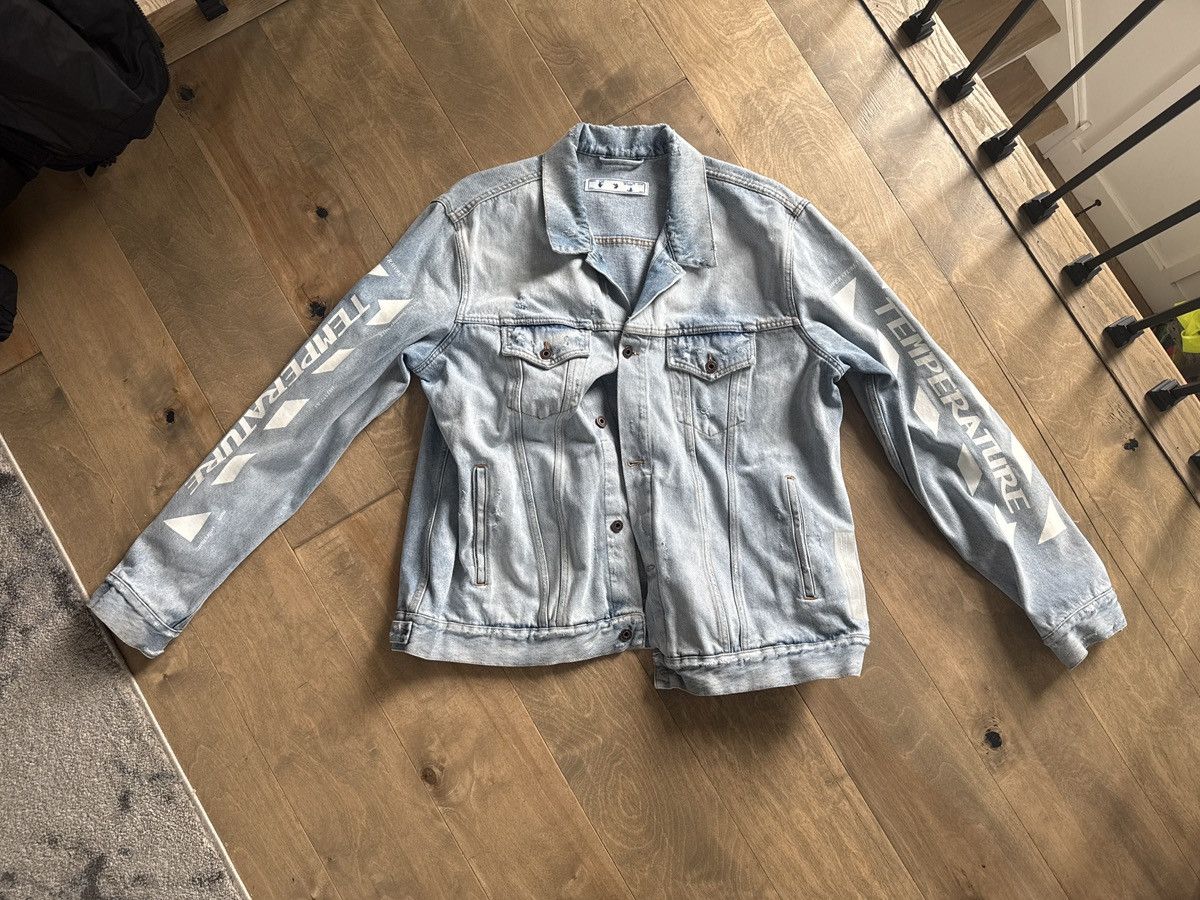 Off-White Off white denim jacket 2xl rare temperature Size US XXL / EU 58 / 5 - 1 Thumbnail
