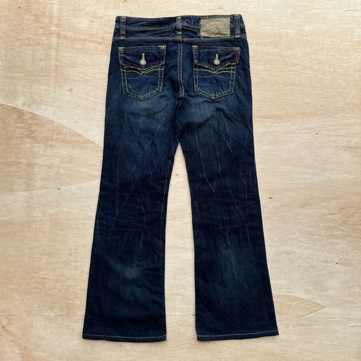 Hysteric Glamour BRAPPERS JAPANESE BRAND DISTRESSED FLARE DENIM Size 28" / US 6 / IT 42 - 7 Thumbnail