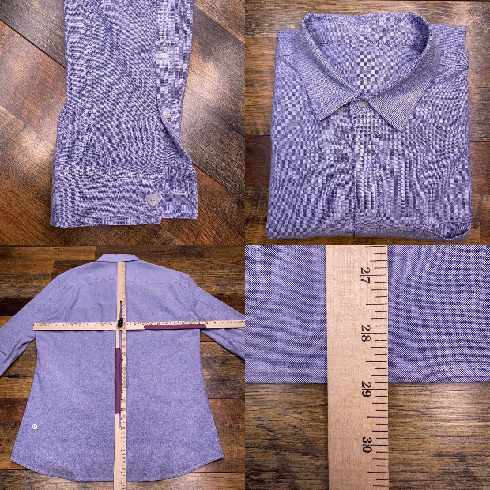 Lululemon Lululemon Shirt Adult Large Blue Oxford Button Up Pocket Mens Size US L / EU 52-54 / 3 - 8 Thumbnail