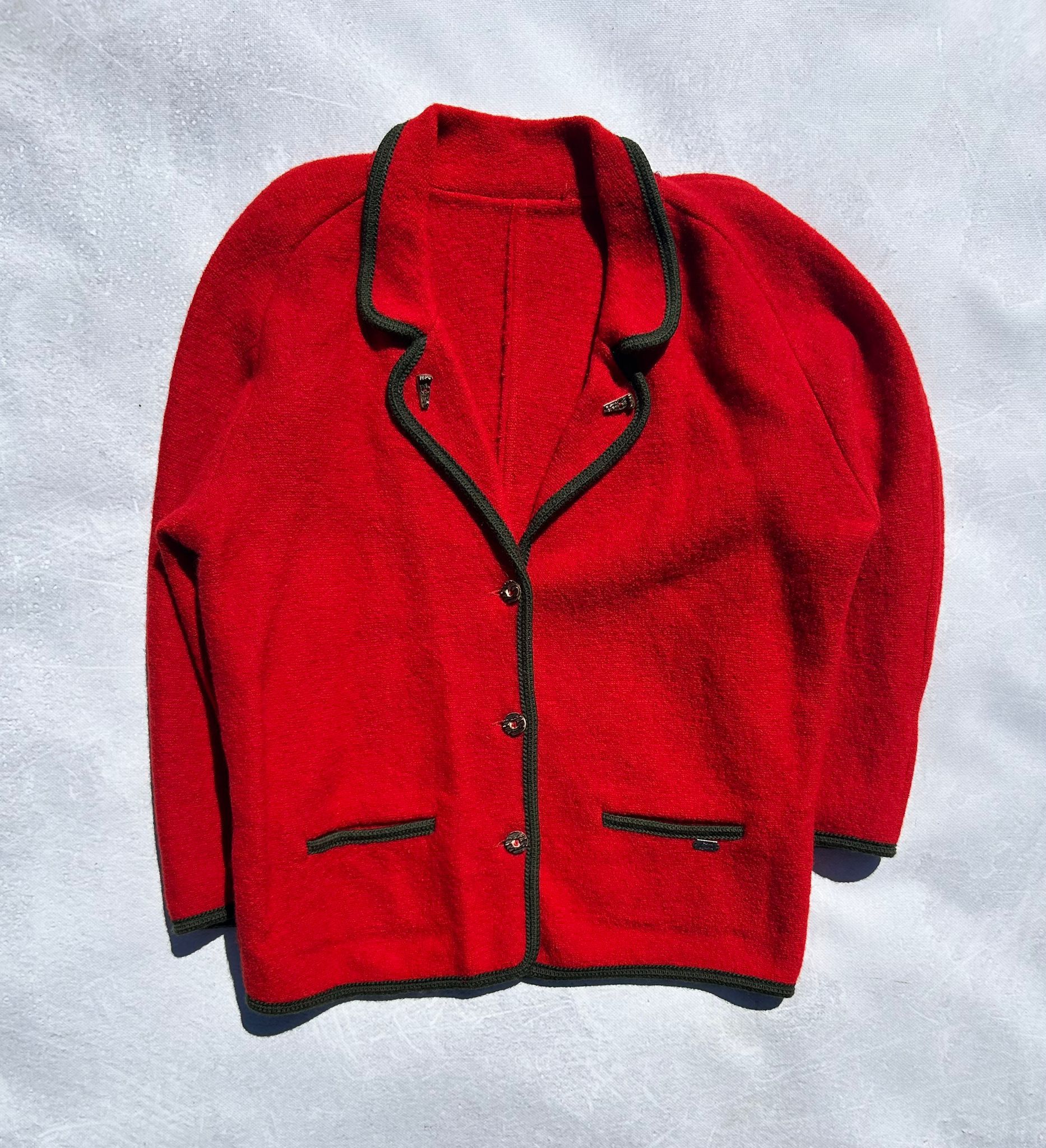 Other Vintage West German Cardigan XL XXL Pure Virgin Wool Size XXL / US 16-18 / IT 52-54 - 1 Thumbnail