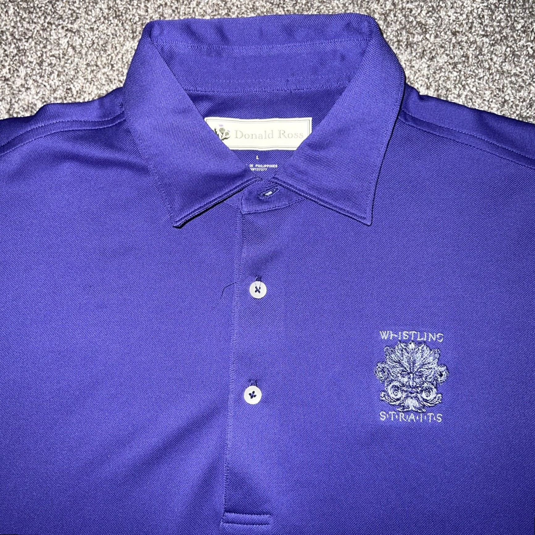 Vintage Donald Ross Purple Polo Shirt Mens Size L Size US L / EU 52-54 / 3 - 2 Thumbnail