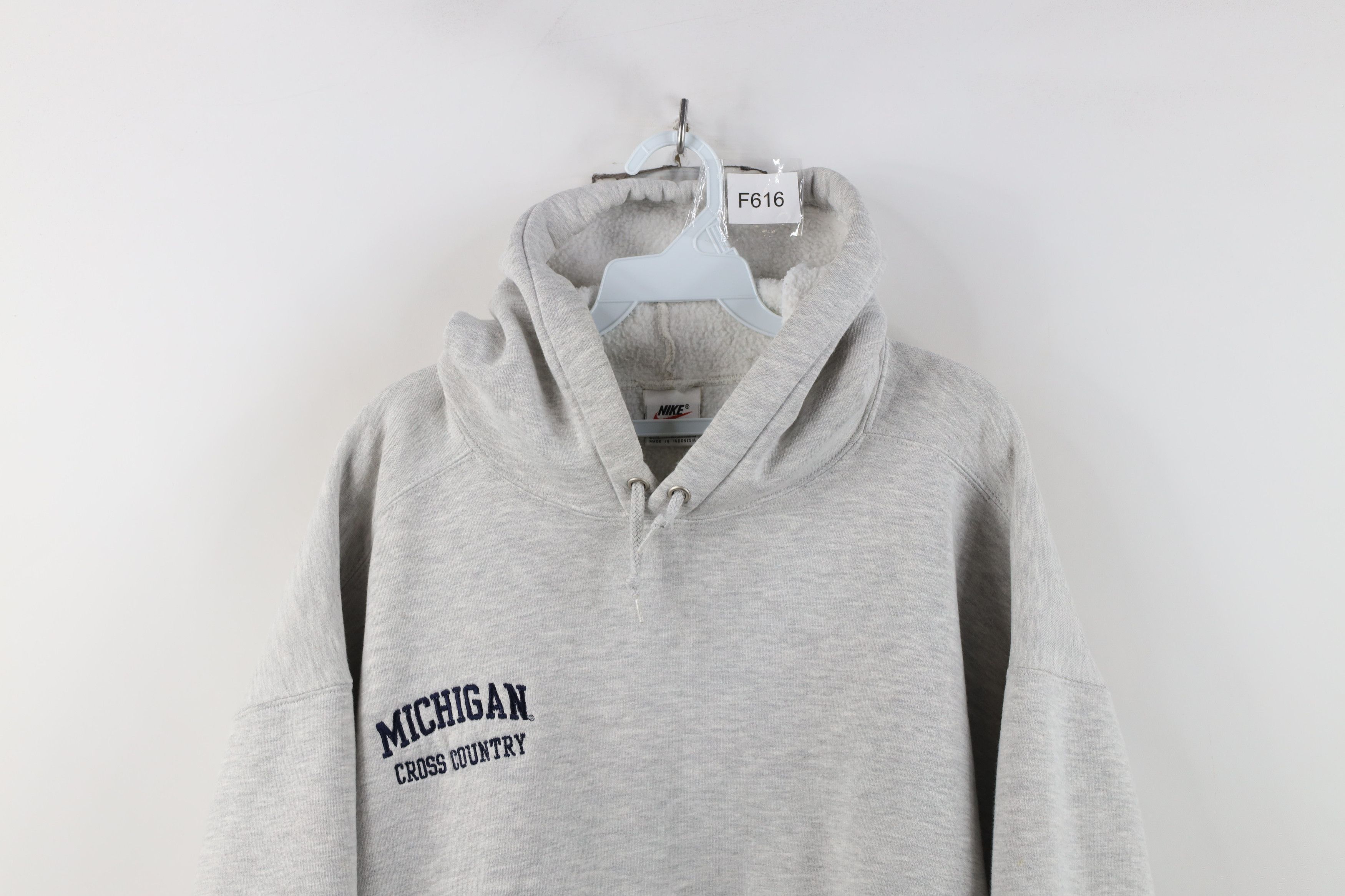Nike Vintage 90s Nike University of Michigan Cross Country Hoodie Size US M / EU 48-50 / 2 - 2 Thumbnail