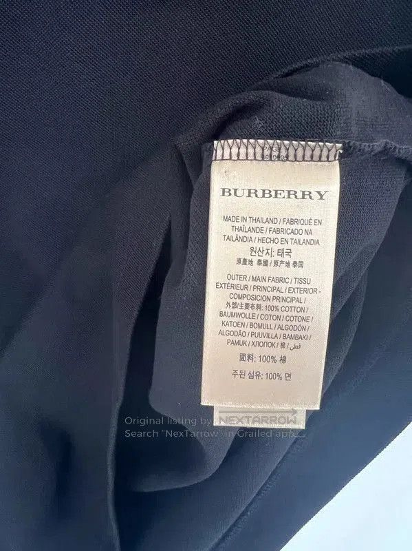 Burberry Burberry Classic Black Cotton Short Sleeve Polo. Size US S / EU 44-46 / 1 - 7 Thumbnail