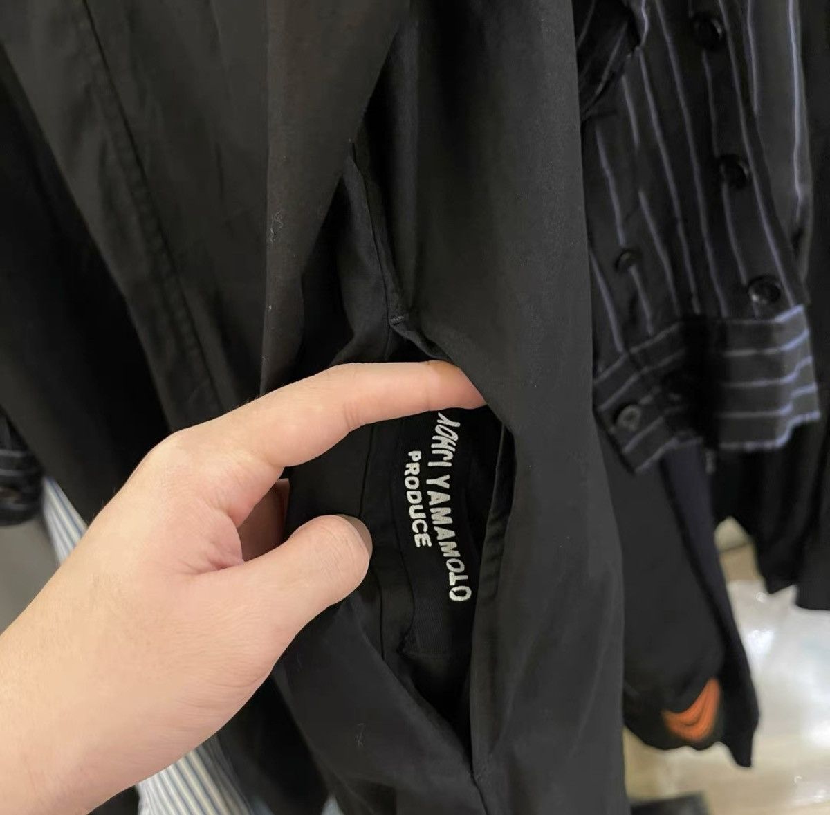 Yohji Yamamoto Yohji Yamamoto 2019 Indigo-Stripe Long-Sleeve Shirt Size US L / EU 52-54 / 3 - 5 Thumbnail