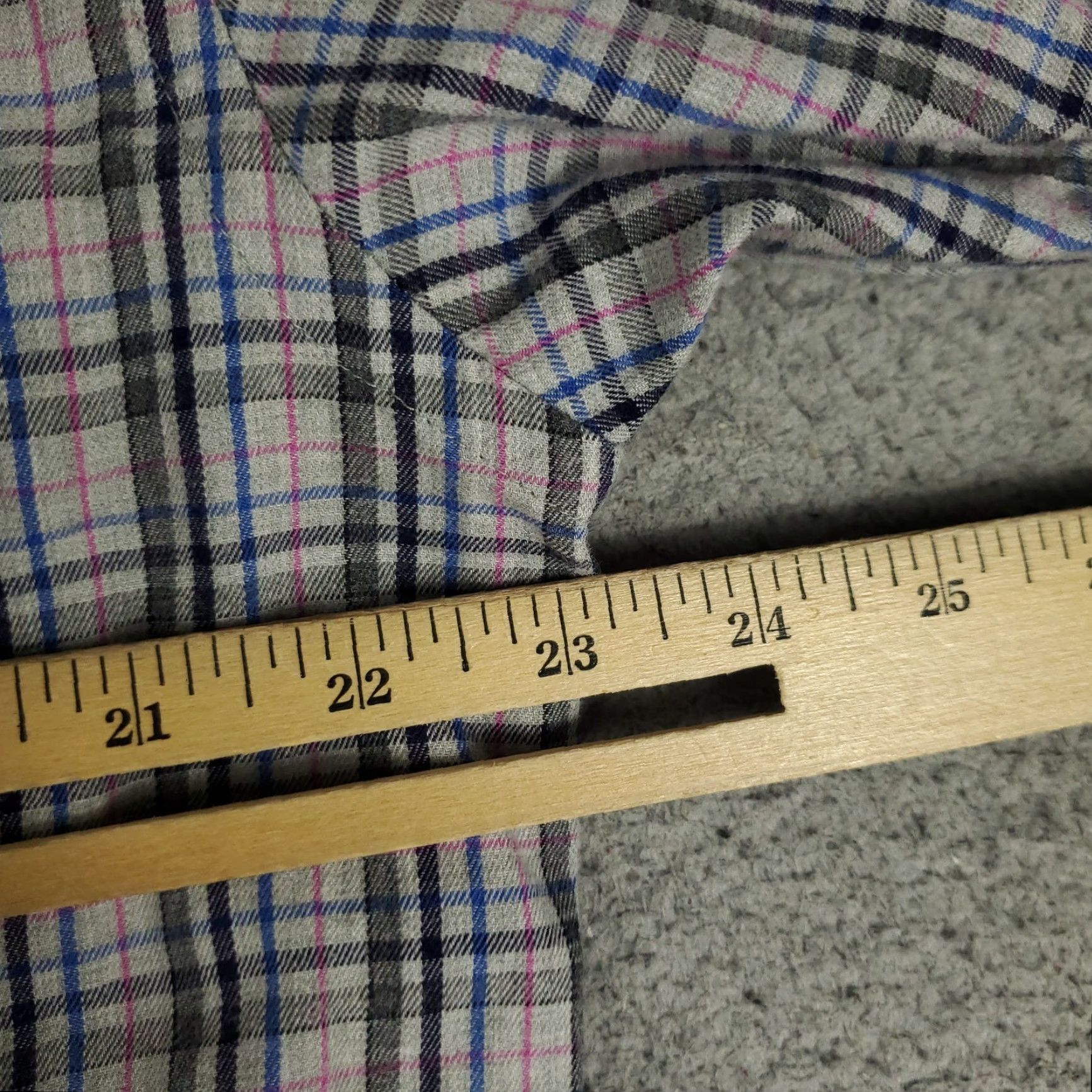 UNTUCKit UNTUCKit Shirt Mens Large Gray Blue Plaid Flannel Button Up Long Sleeve Size US L / EU 52-54 / 3 - 5 Thumbnail