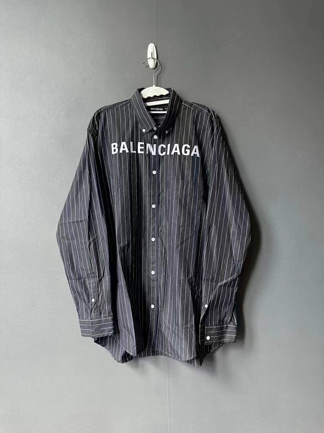 Balenciaga Balenciaga striped embroidered shirt Size US S / EU 44-46 / 1 - 1 Thumbnail
