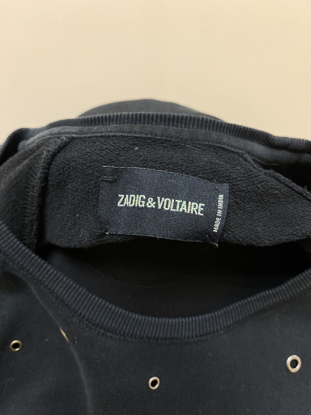 Zadig & Voltaire Zadig Voltaire Womens Black Designer Long Sleeve Sweatshirt Size M / US 6-8 / IT 42-44 - 9 Thumbnail