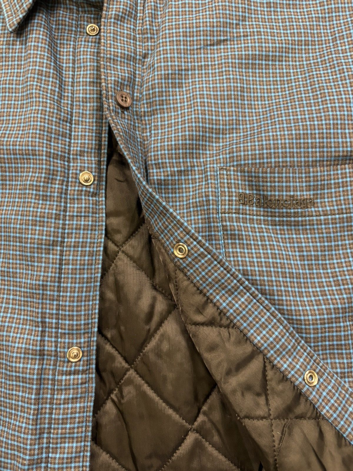 Balenciaga Balenciaga Padded Flannel Shirt Size US M / EU 48-50 / 2 - 6 Thumbnail